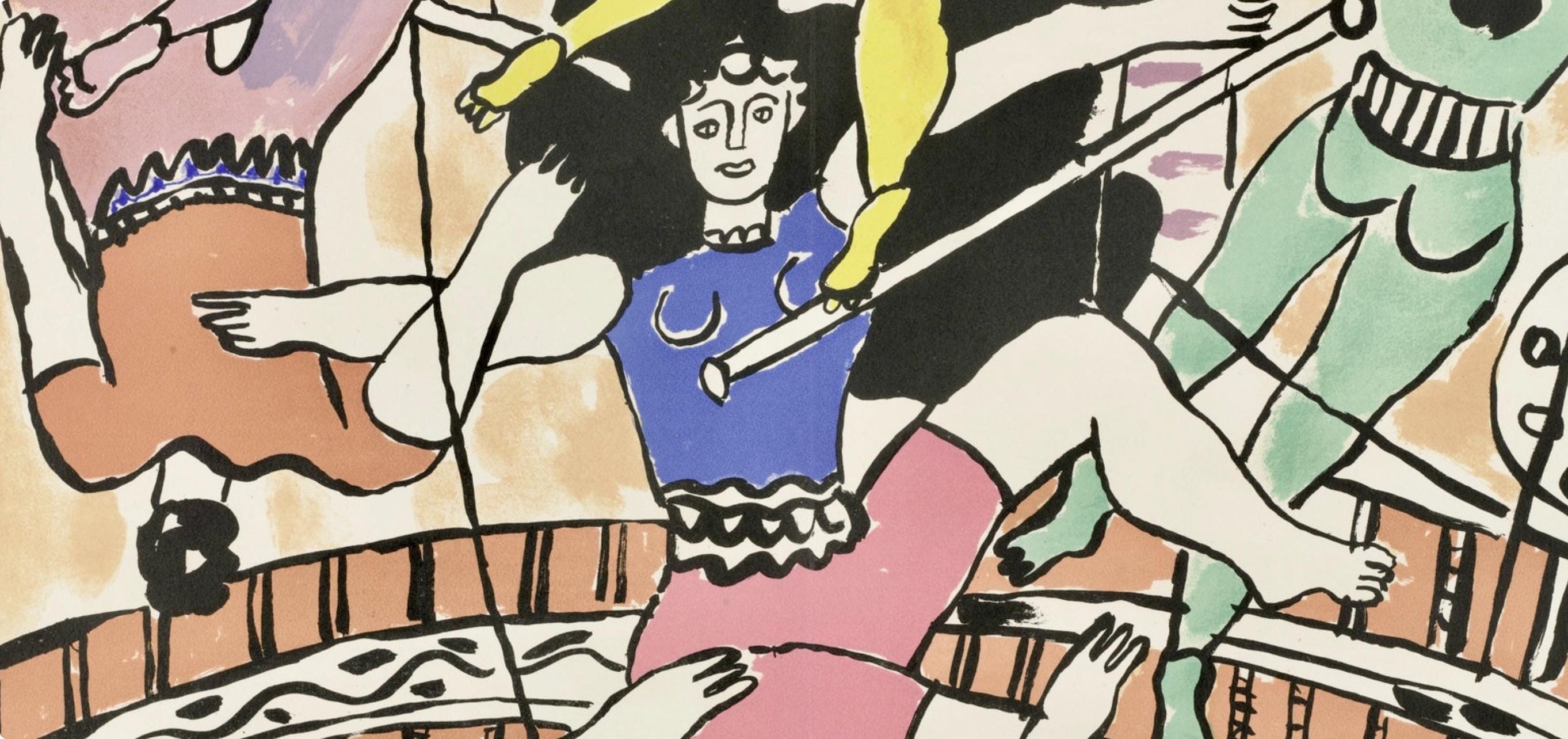 Fernand Léger, Composition, Cirque, Lithographies Originales, Limited Edition Lithograph
