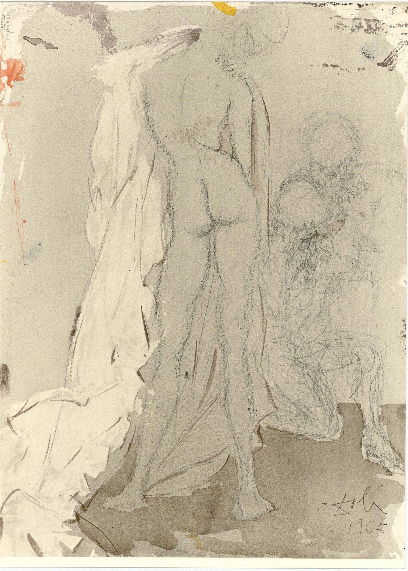 Salvador Dali, Composition (Michler/Löpsinger 1600; Field 69-3), Biblia Sacra, Limited Edition Lithograph