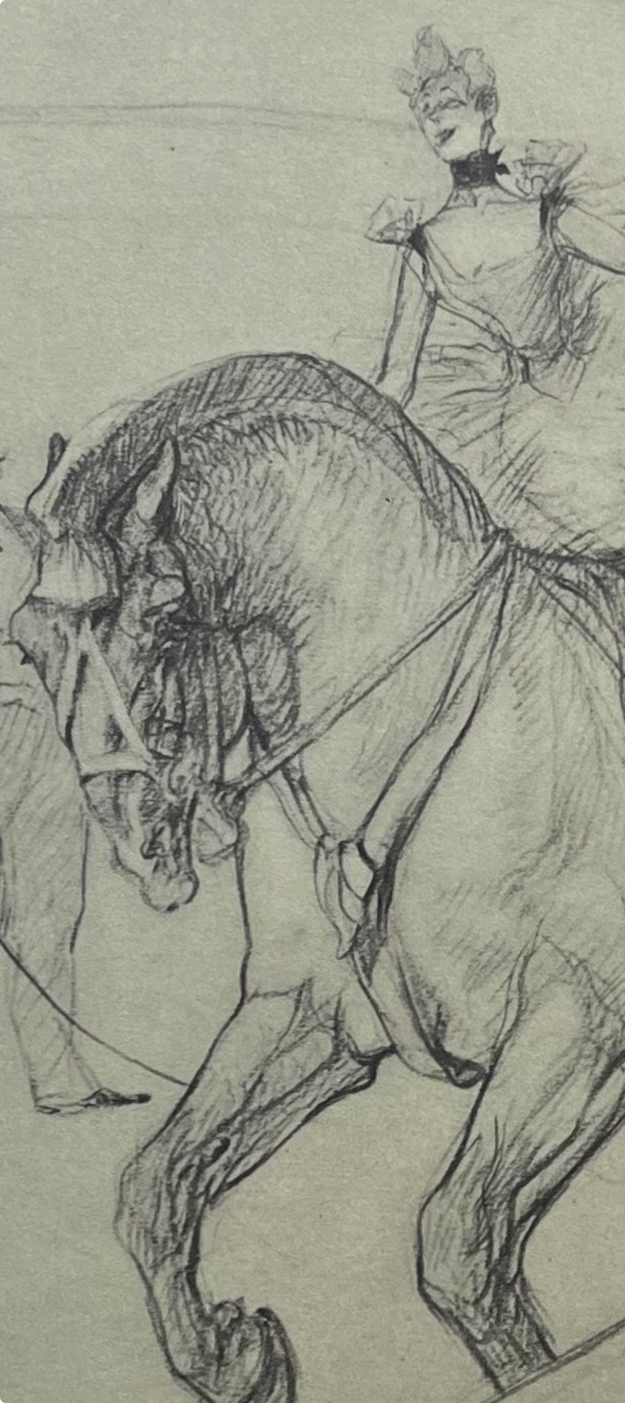 Henri de Toulouse-Lautrec, Bareback Rider, Henri de Toulouse-Lautrec, At the Circus, Limited Edition Lithograph