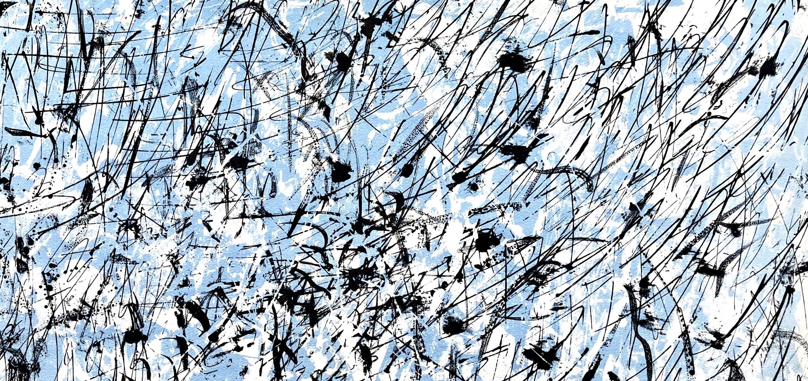 François Fiedler, Composition, Derrière le miroir, Limited Edition Lithograph