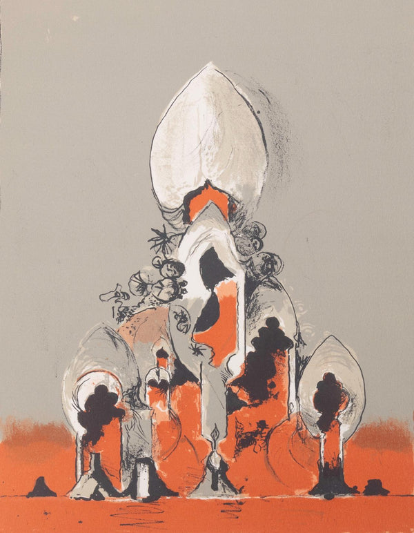 Graham Sutherland, Composition, San Lazzaro et ses Amis, XXe Siècle, Limited Edition Lithograph