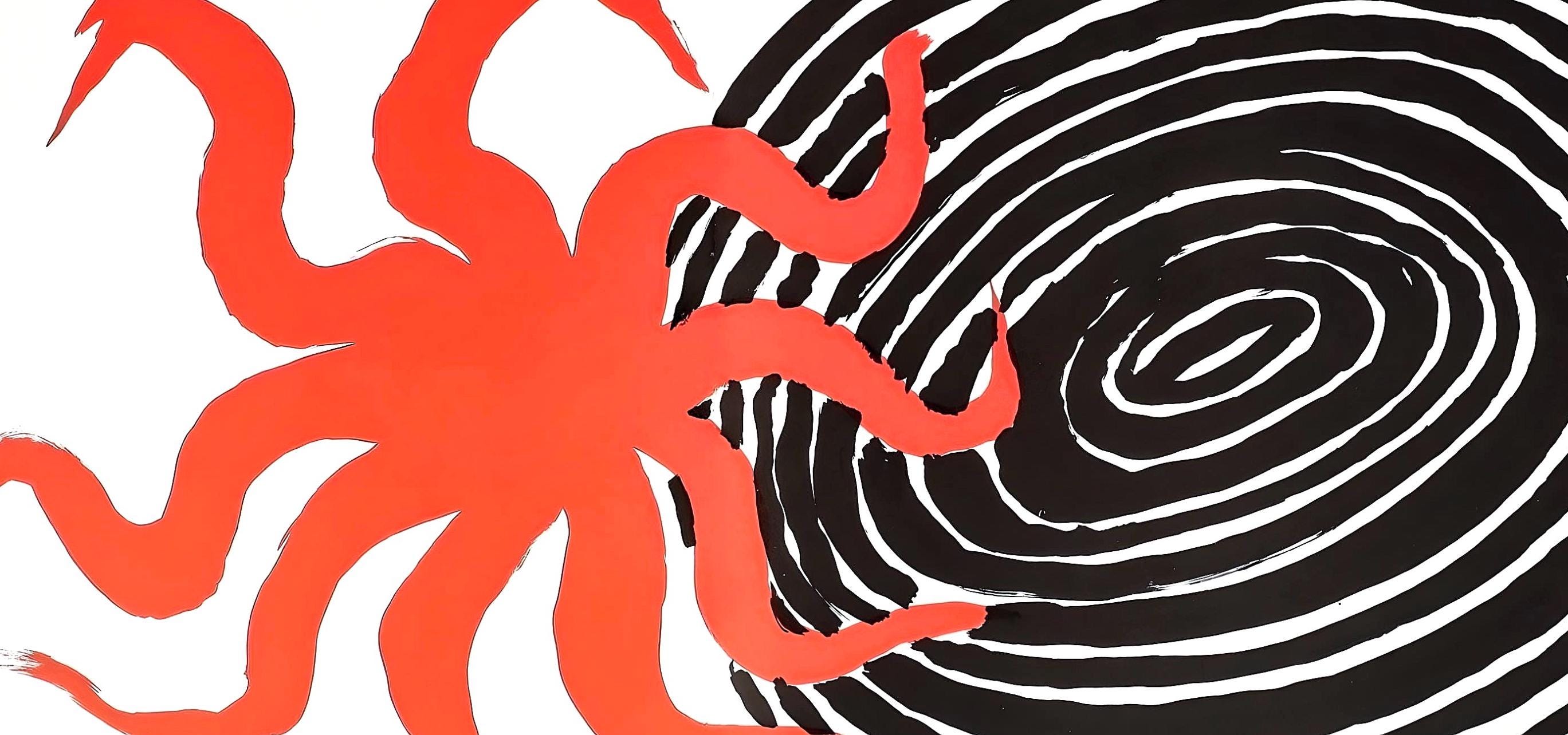 Alexander Calder, Composition, Derrière le miroir, Limited Edition Lithograph