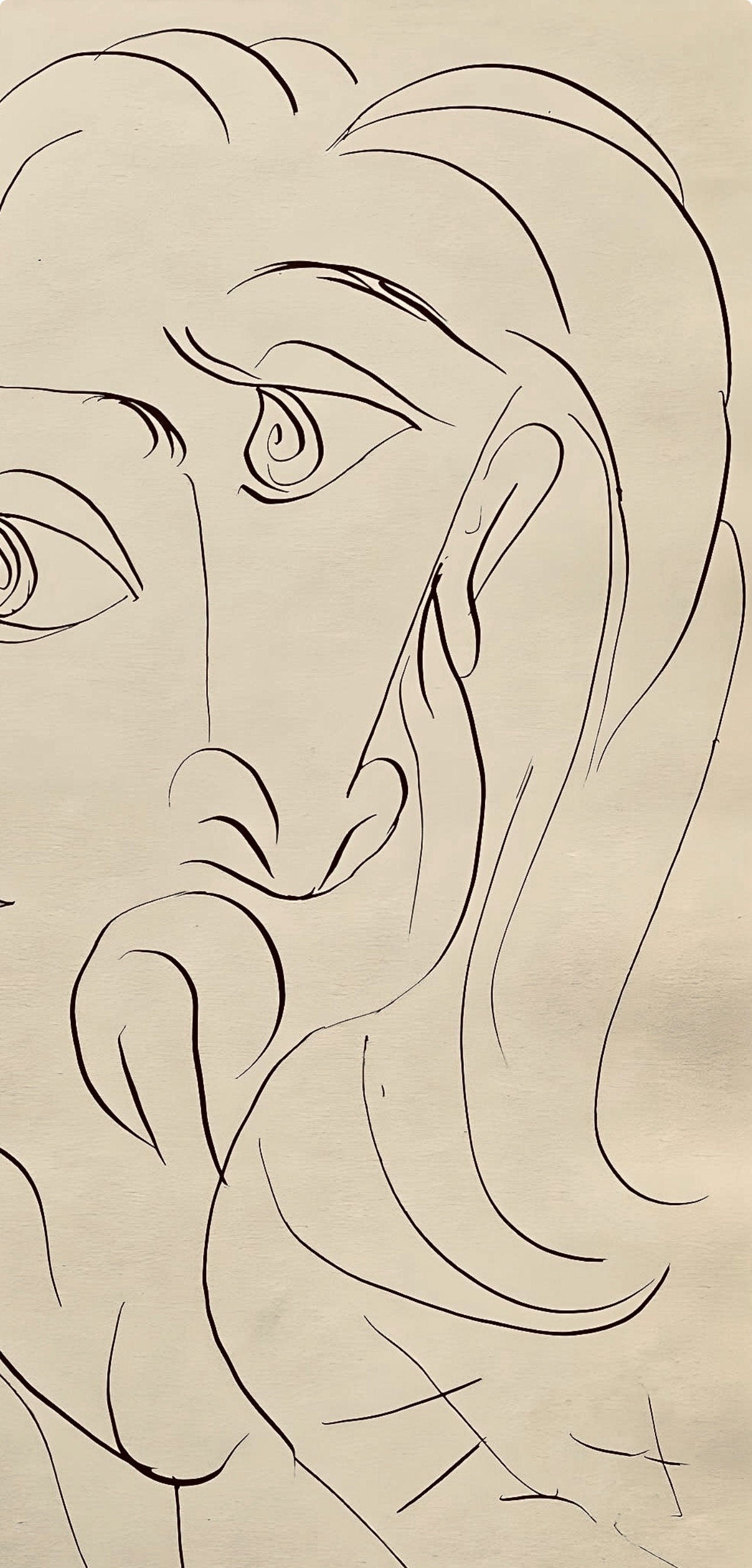 Pablo Picasso, Composition, Carnet de dessins de Picasso, Cahiers d’Art, Limited Edition Lithograph