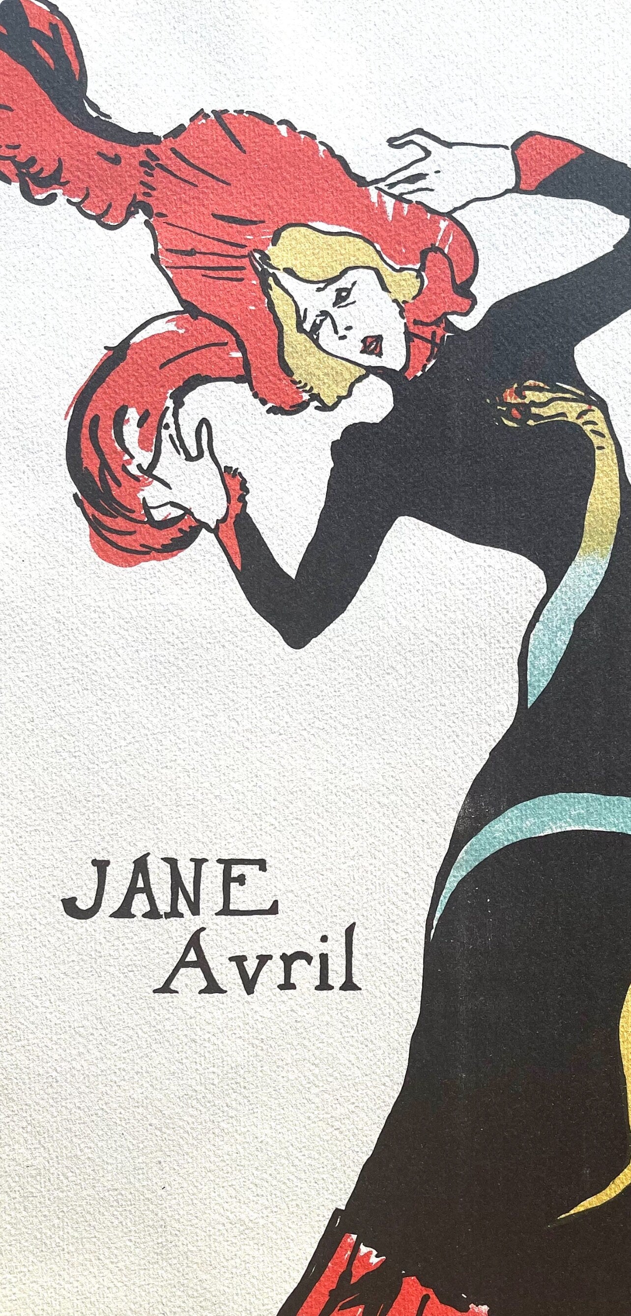 Henri de Toulouse-Lautrec, Jane Avril, TLautrec, Philadelphia Museum of Art, Limited Edition Lithograph