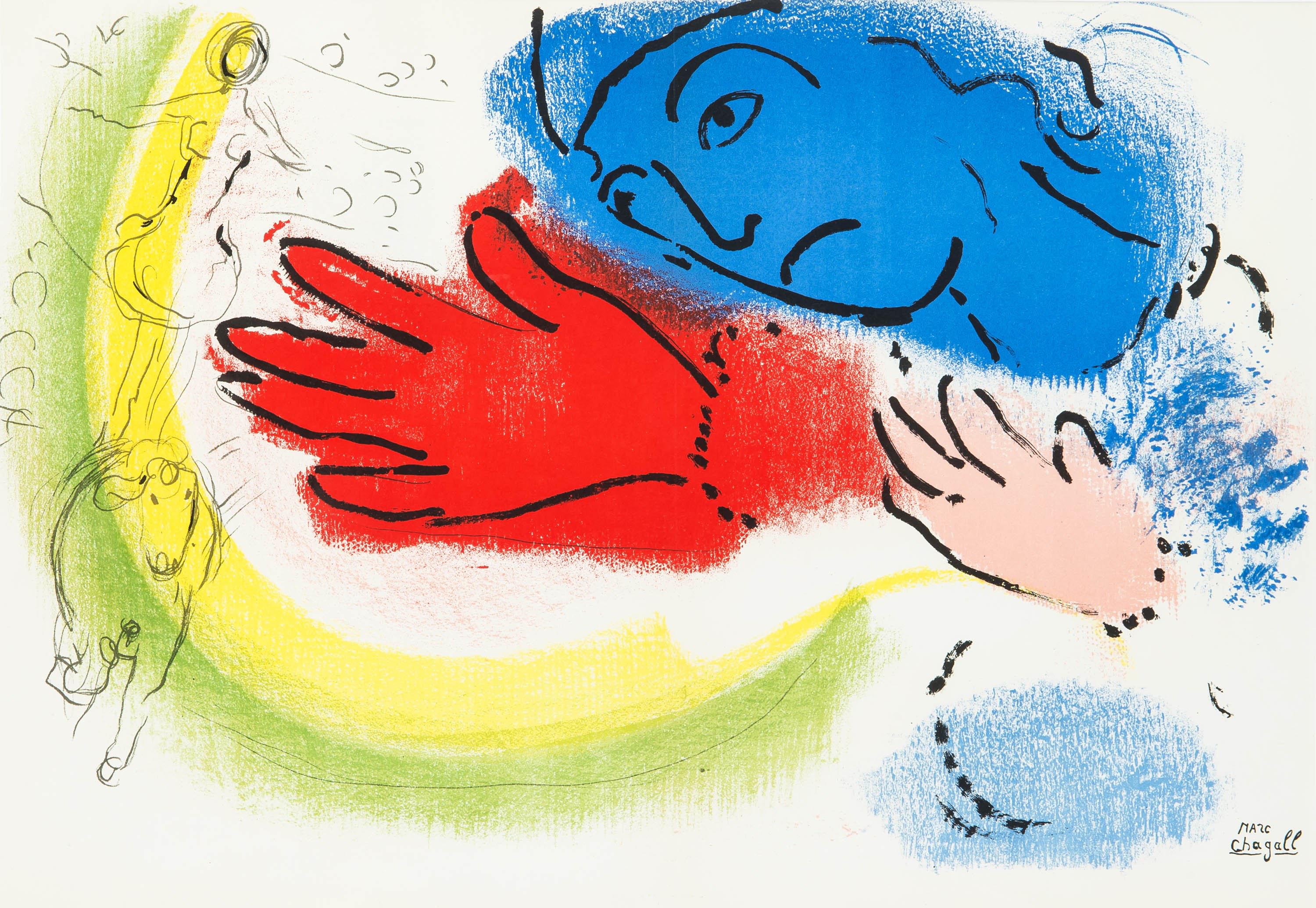 Marc Chagall, Composition (Cramer 26; Mourlot 153), Derrière le miroir, Limited Edition Lithograph