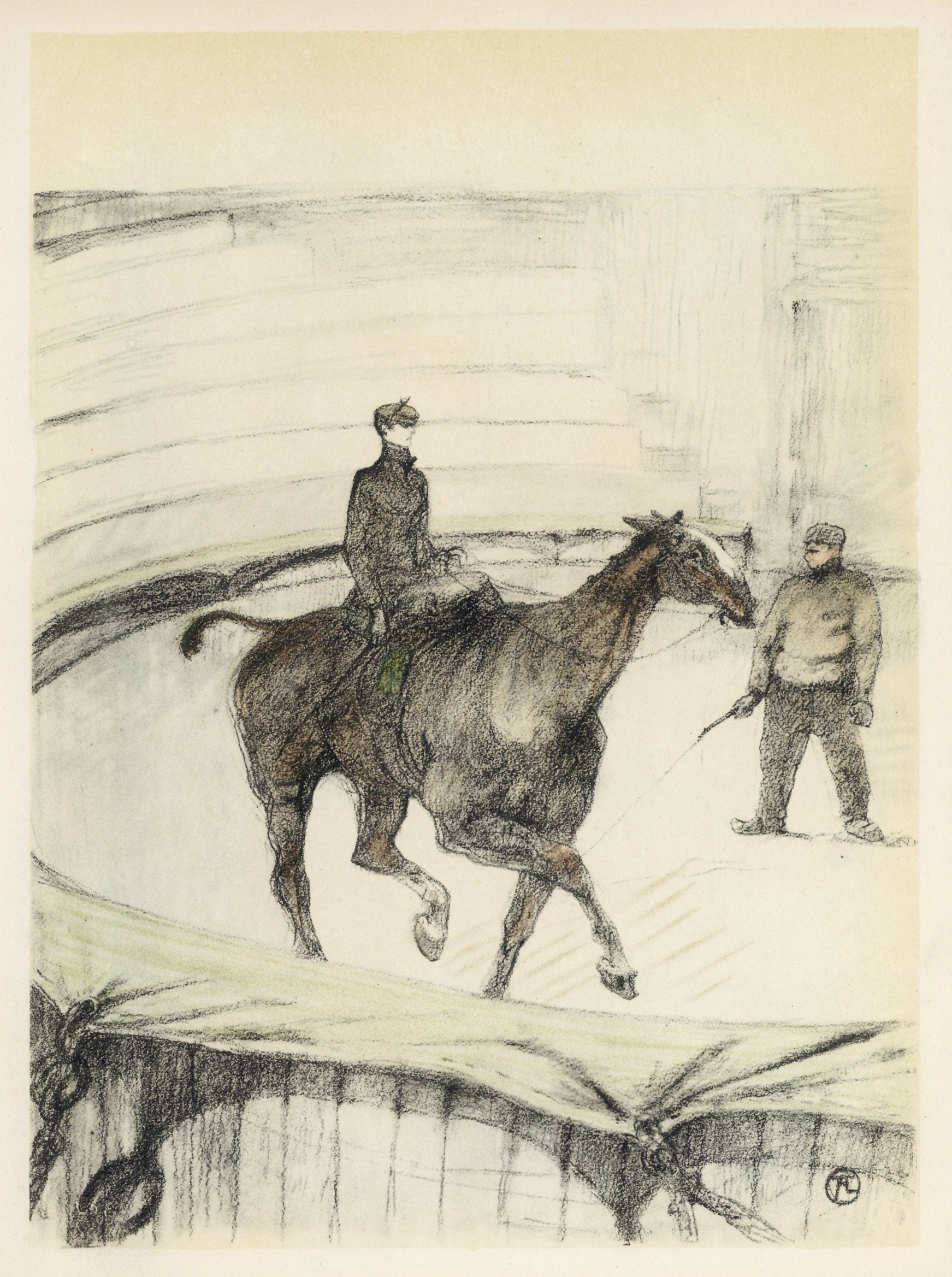 Henri de Toulouse-Lautrec, Travail de repetition, The Circus by Toulouse-Lautrec, Limited Edition Lithograph