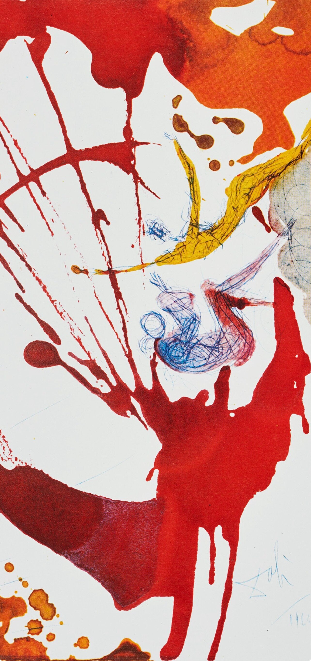 Salvador Dali, Composition (Michler/Löpsinger 1600; Field 69-3), Biblia Sacra, Limited Edition Lithograph
