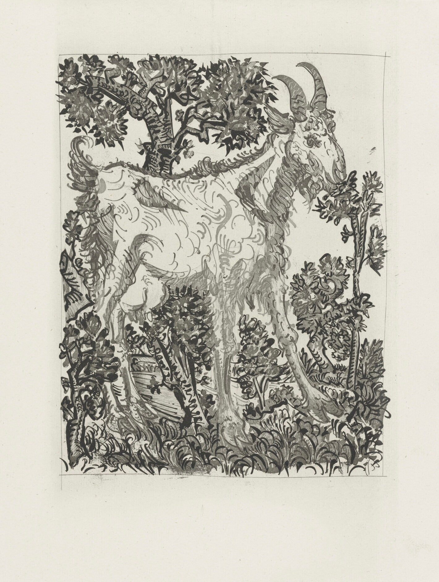 Pablo Picasso, La Chèvre, Histoire naturelle, Limited Edition Lithograph