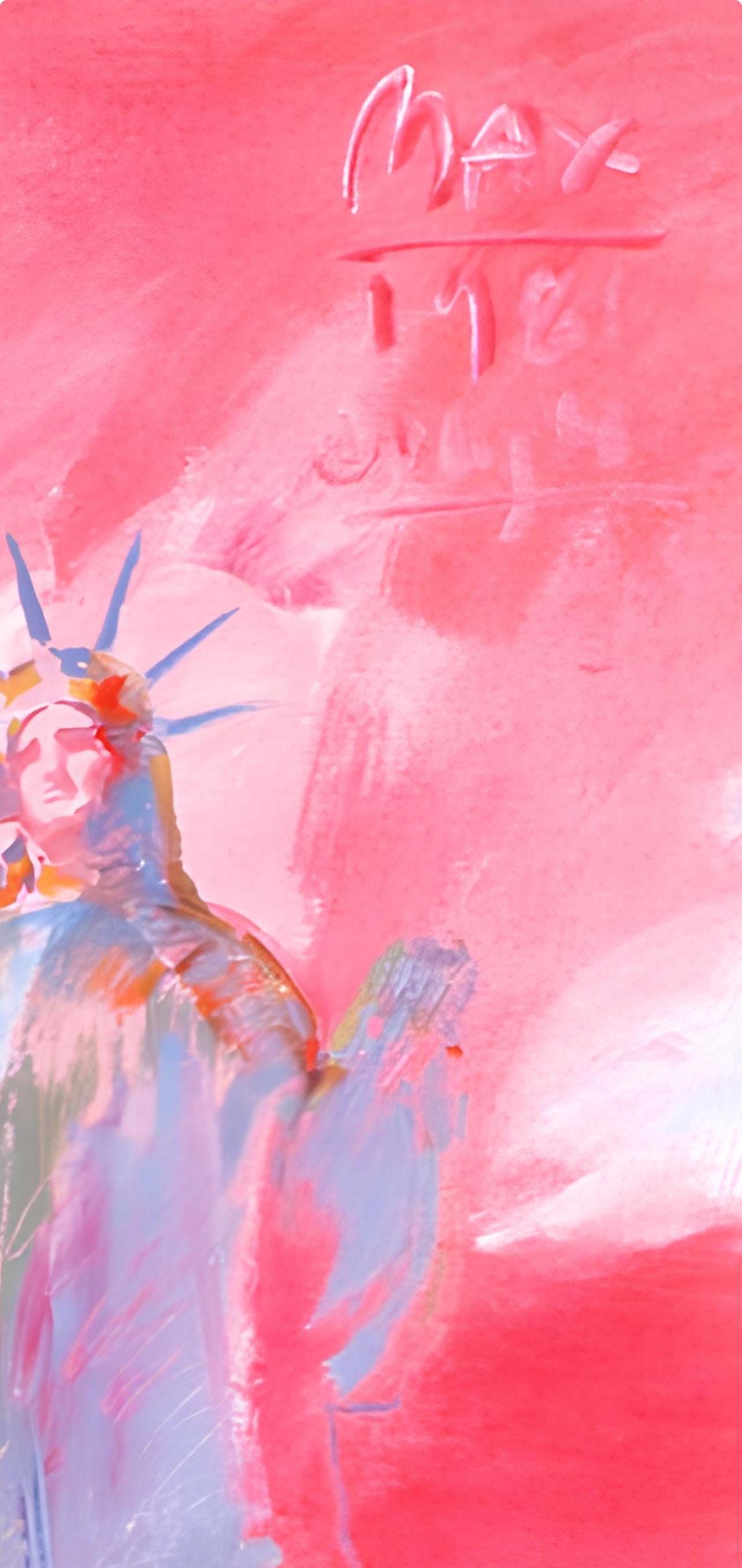 Peter Max, Statue of Liberty V, 1981, Hand Signed, Official Edition Offset Lithograph