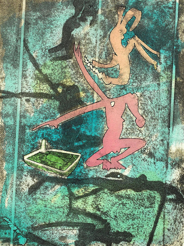 Roberto Matta, Composition (Sabatier 393), Centre Noeuds, Limited Edition Etching