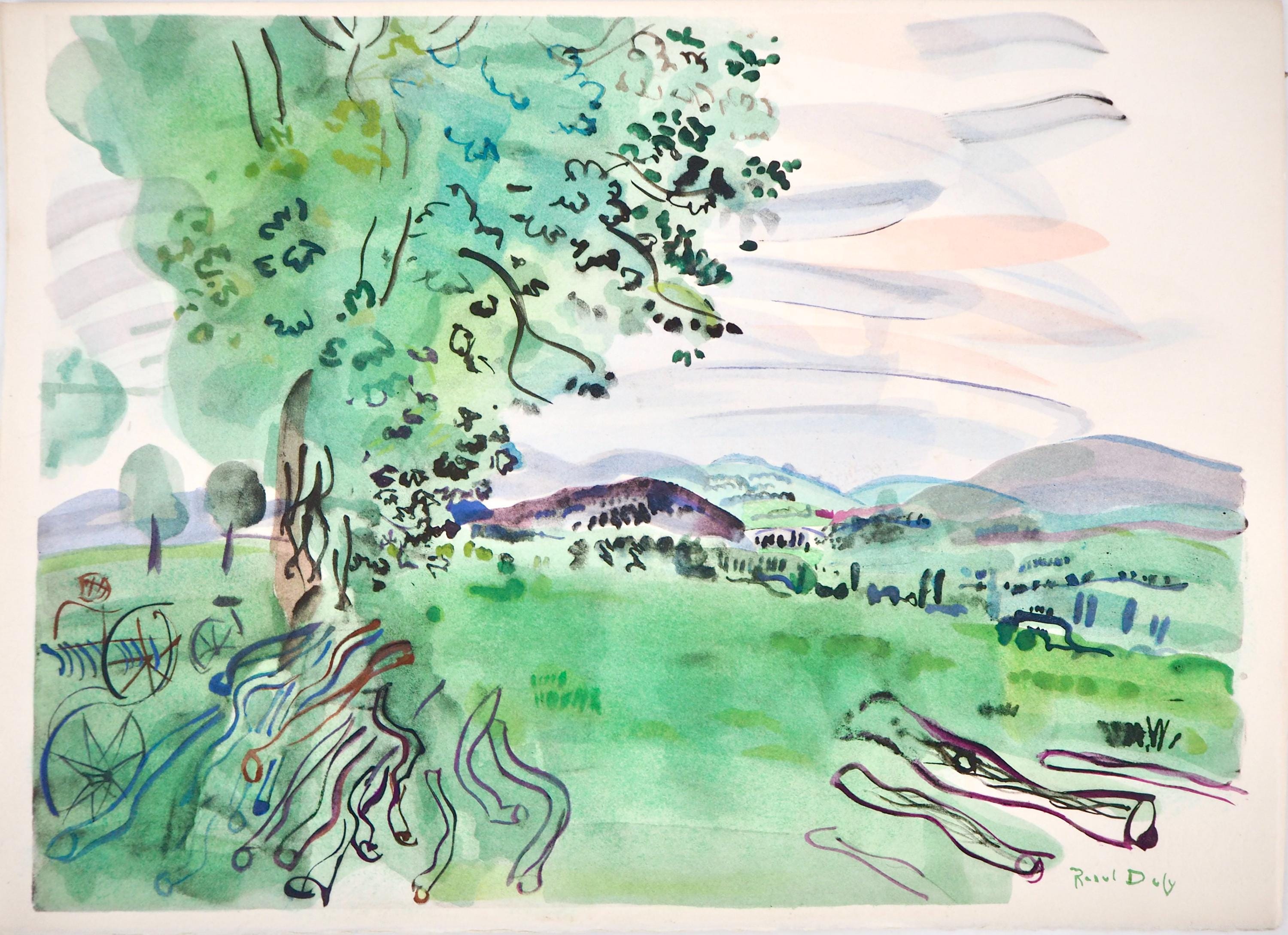 Raoul Dufy, Composition, Eaux-de-vie, Esprit de la fleur et du fruit, Limited Edition Lithograph