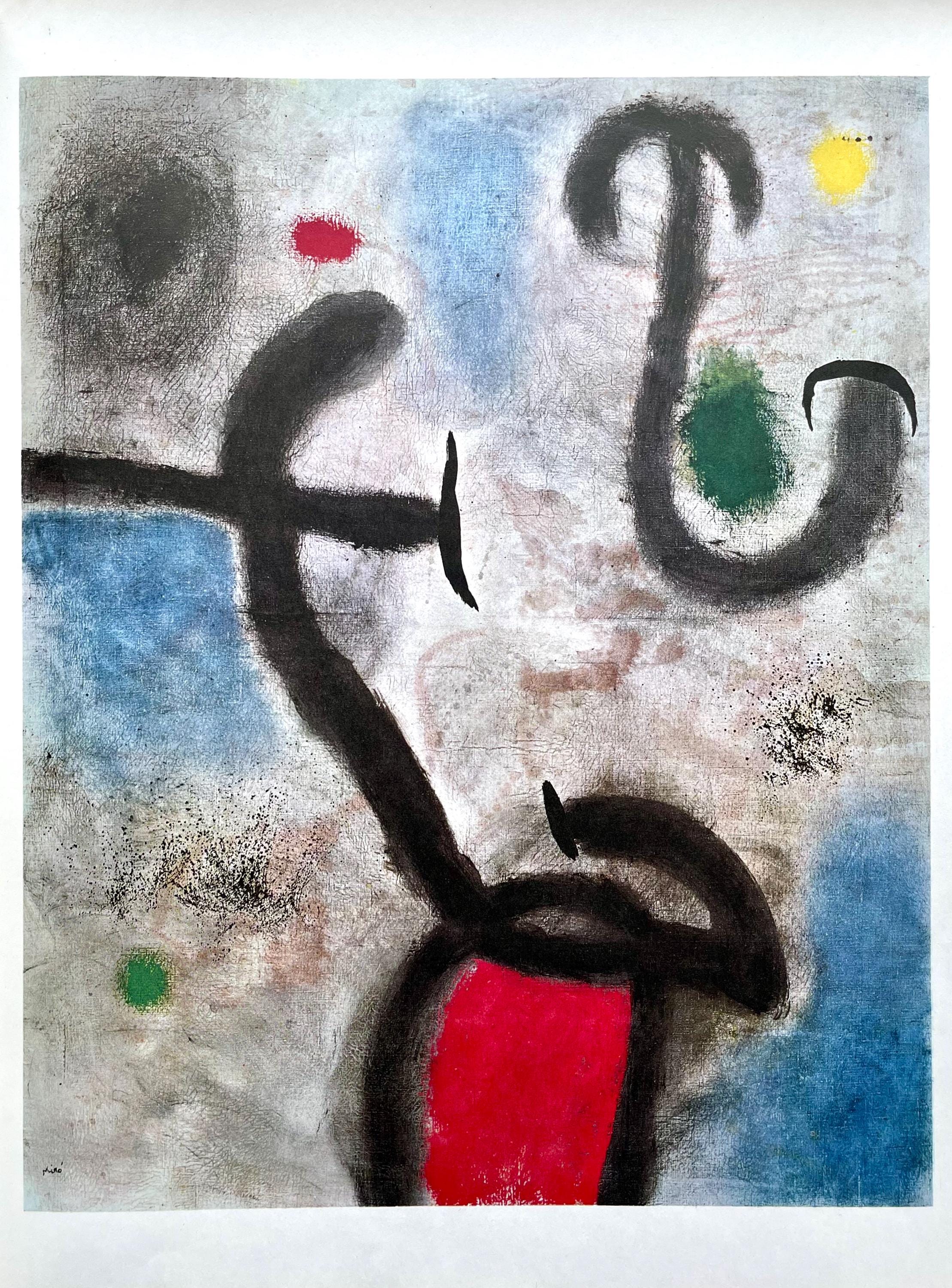 Joan Miró, Composition, Derrière le miroir, Limited Edition Lithograph