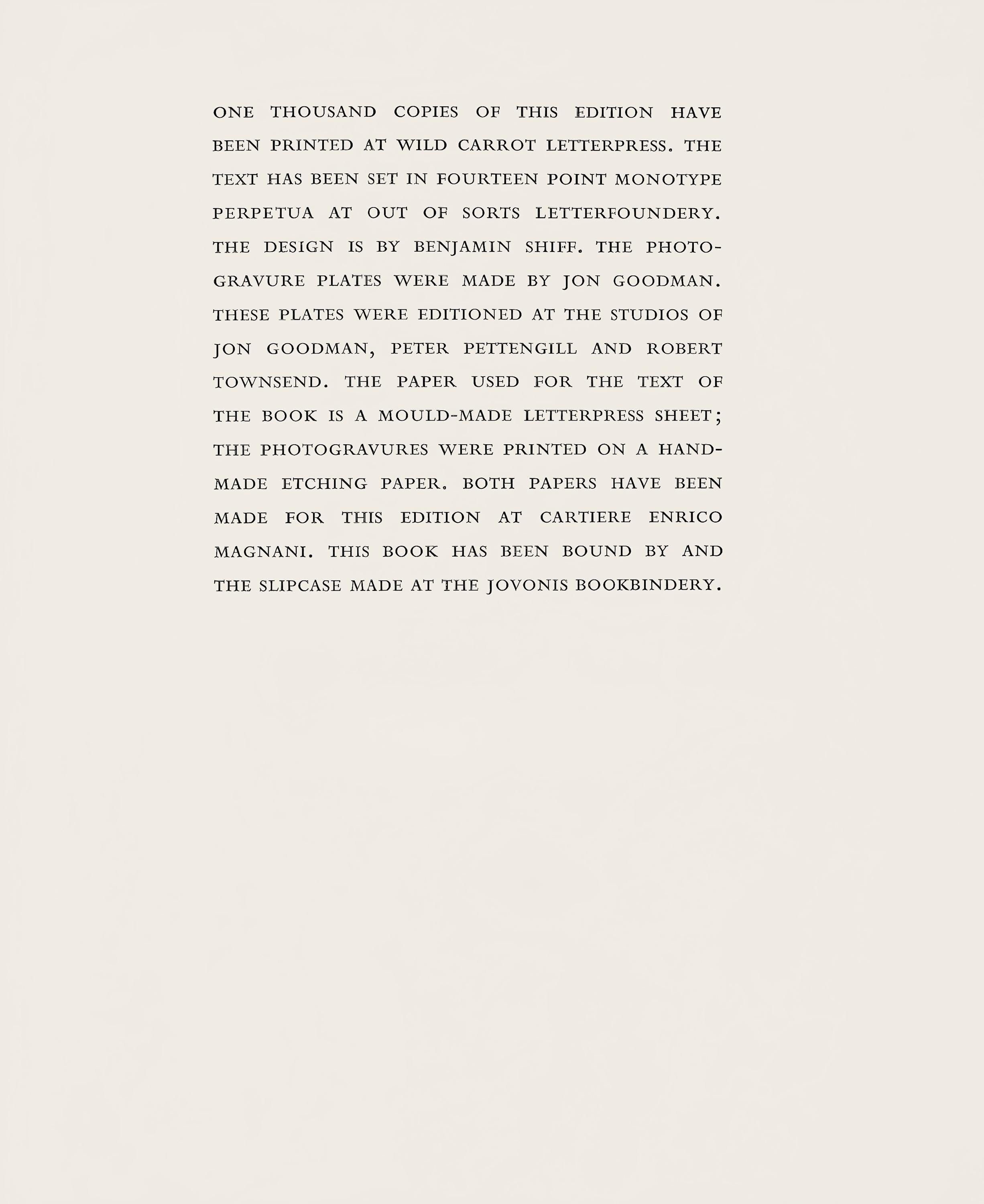 Robert Mapplethorpe, Vibert's Back, A Season in Hell, Limited Edition Photogravure
