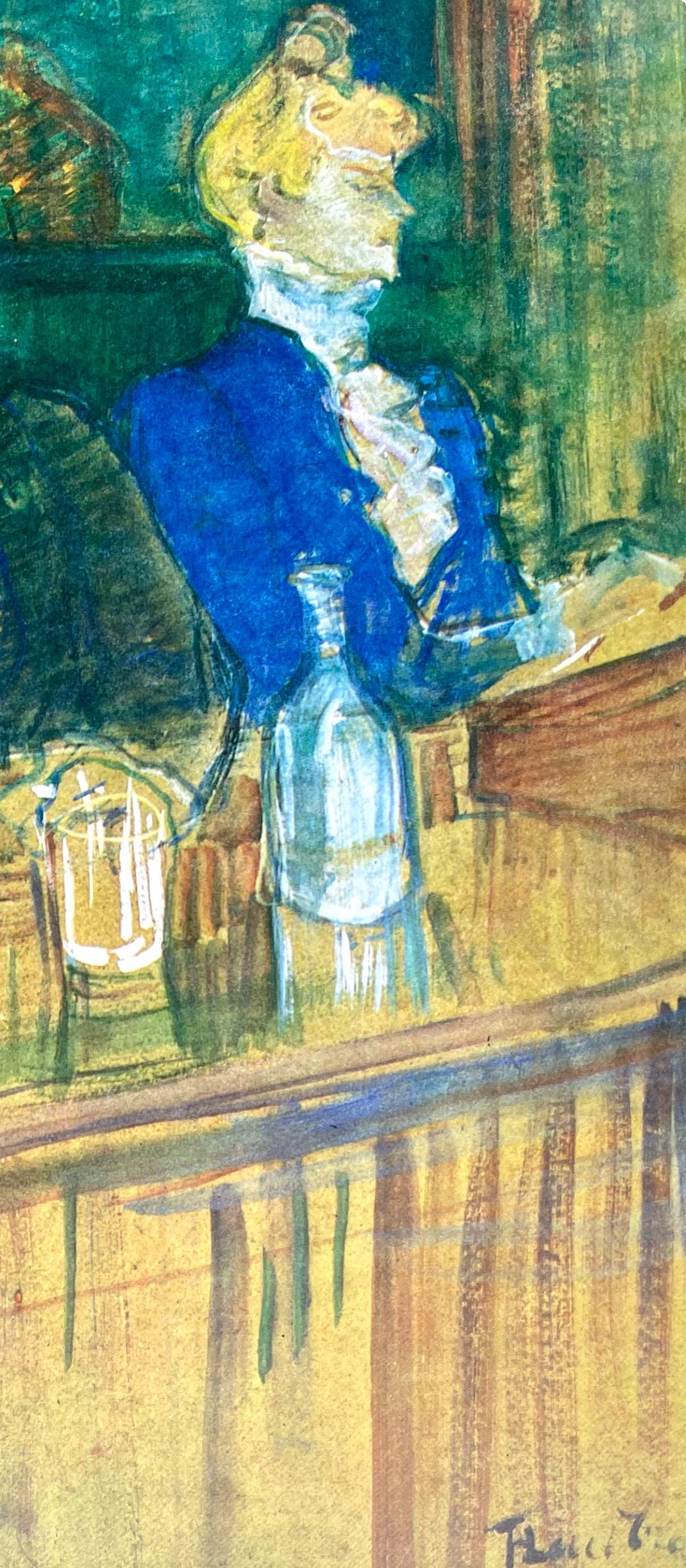 Henri de Toulouse-Lautrec, Composition, Derrière le miroir, Limited Edition Lithograph