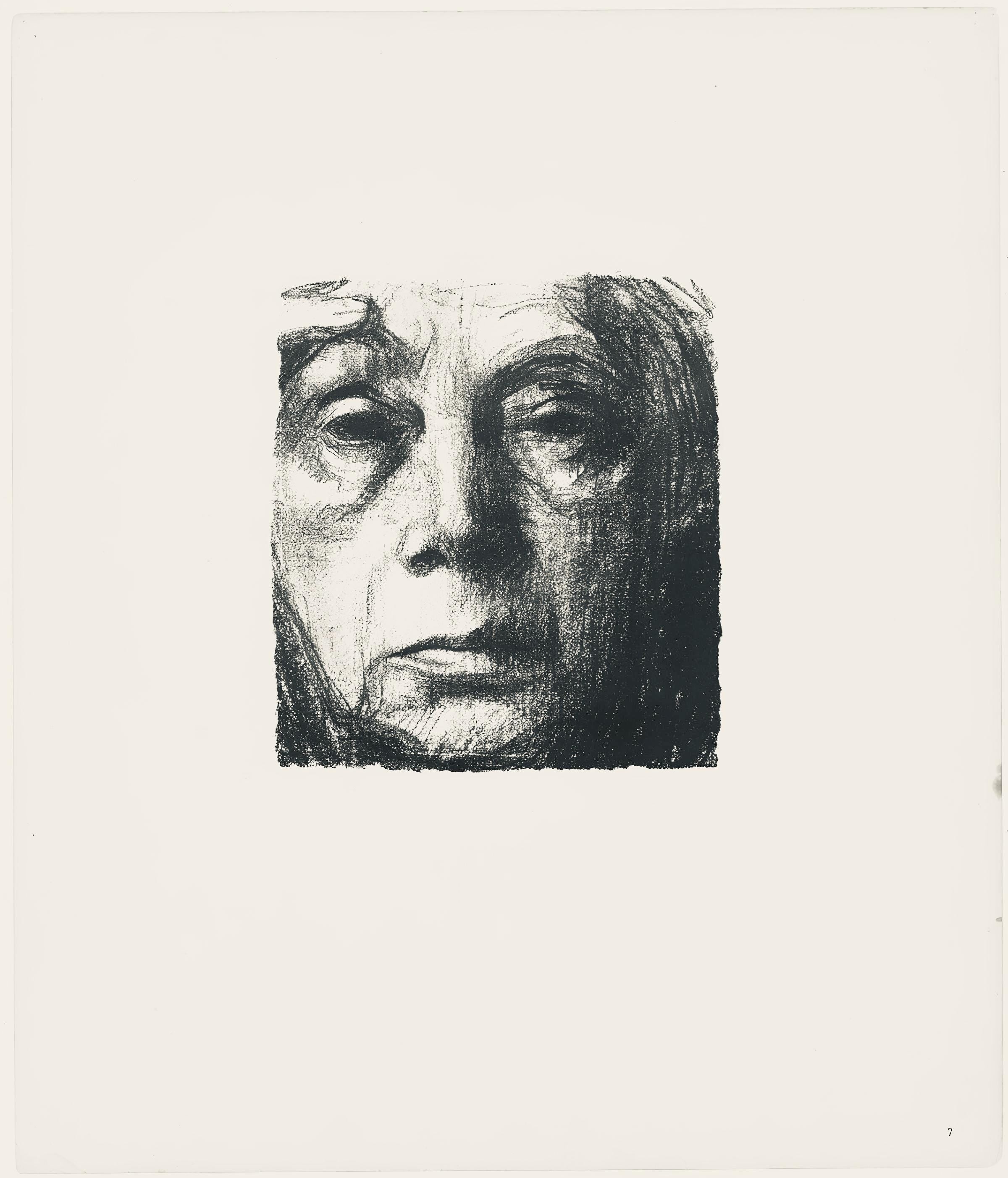 Käthe Kollwitz, Self-Portrait (Selbstbildnis), Limited Edition Lithograph