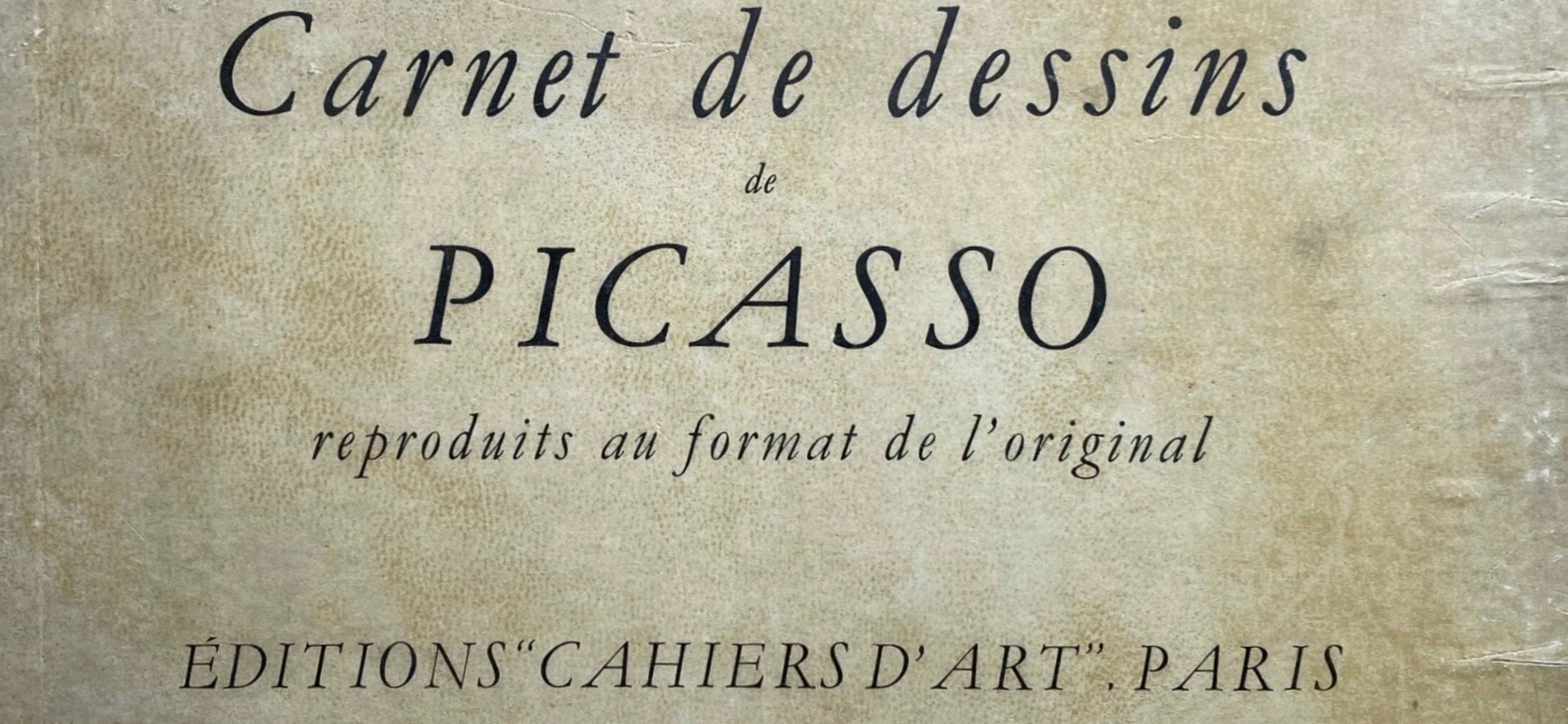 Pablo Picasso, Composition, Carnet de dessins de Picasso, Cahiers d’Art, Limited Edition Lithograph