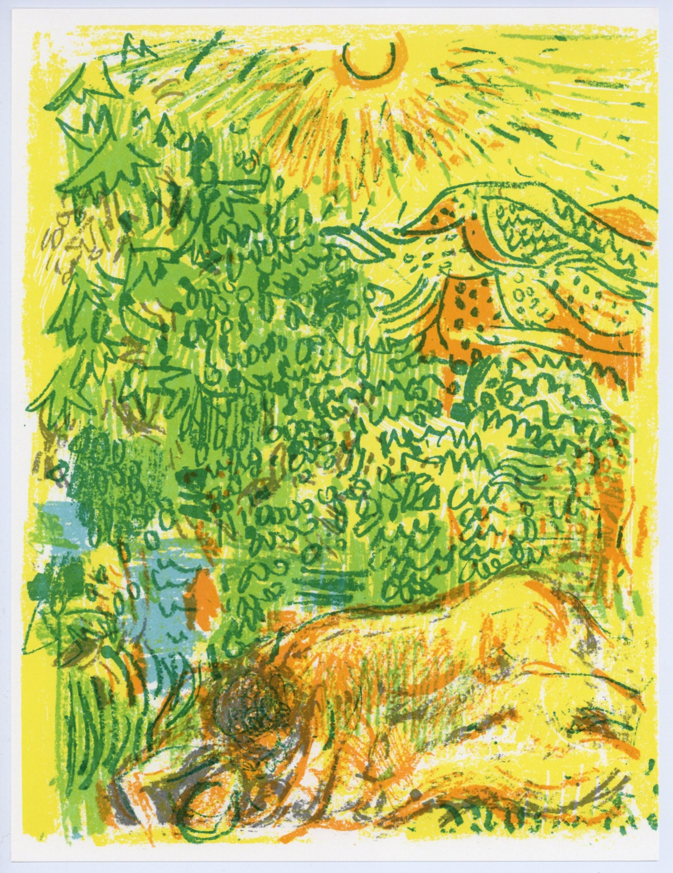 André Cottavoz, Composition, L'Odyssée, Limited Edition Lithograph