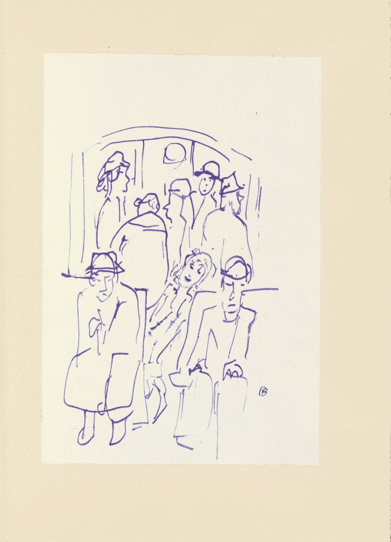 Pierre Bonnard, Composition (Terrasse 54), Pierre Bonnard Correspondences, Limited Edition Lithograph