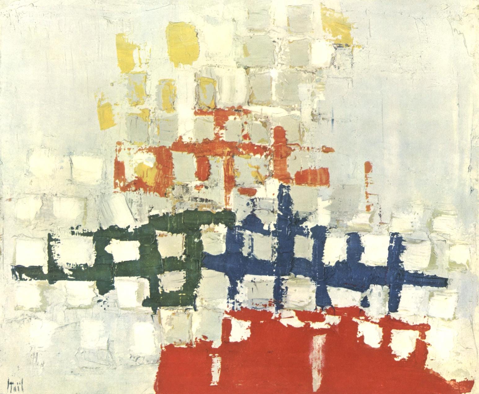 Nicolas de Staël, Composition, Nicolas de Staël, Peintres d'aujourd'hui, Limited Edition Lithograph