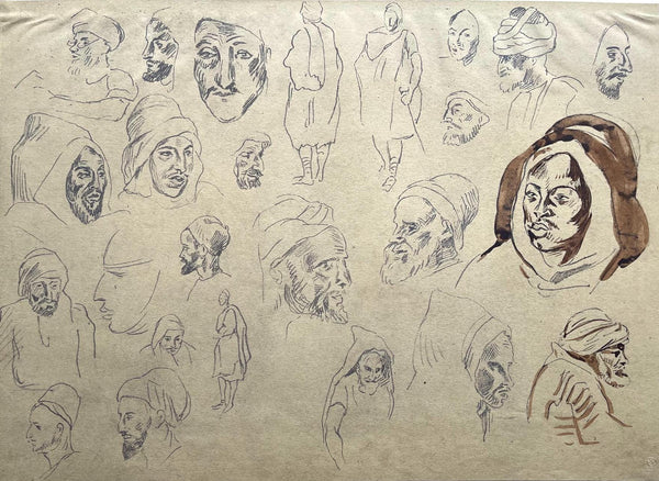 Eugène Delacroix, Composition, Trente et un Dessins et Aquarelles du Maroc, Limited Edition Lithograph