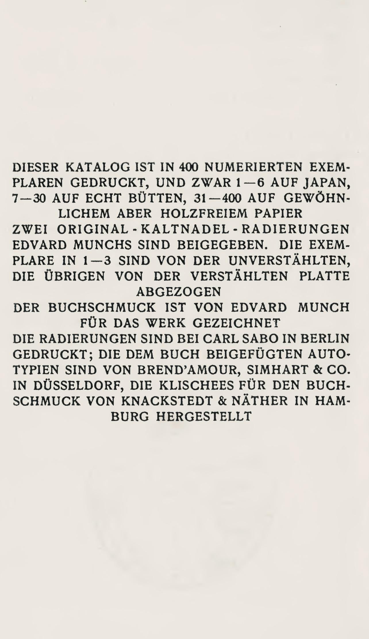 Edvard Munch, Fra Åsgårdstrand (Schiefler 260; Woll 289), Limited Edition Etching