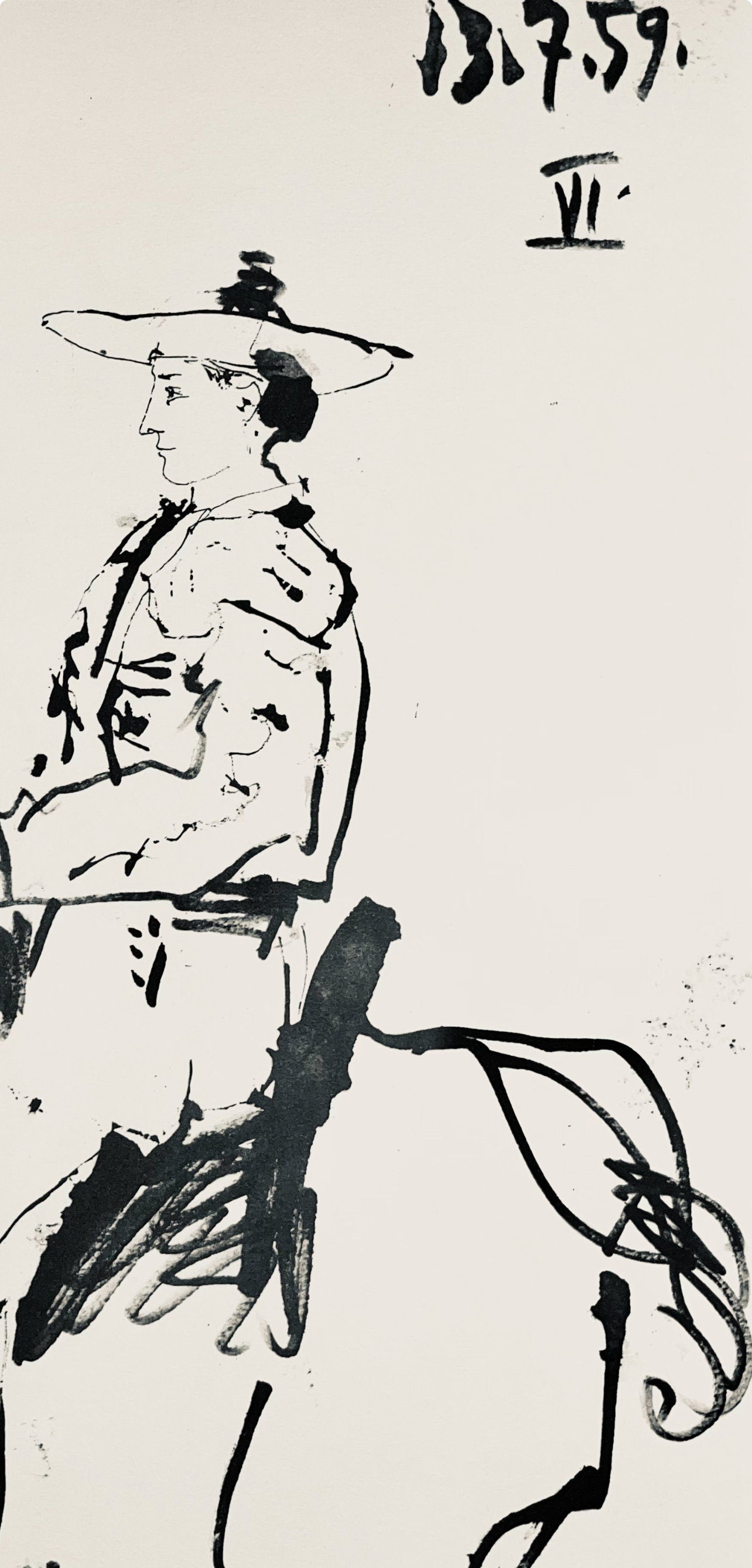Pablo Picasso, Composition (Bloch 1276; Czwiklitzer 23), Toros y Toreros, Limited Edition Lithograph