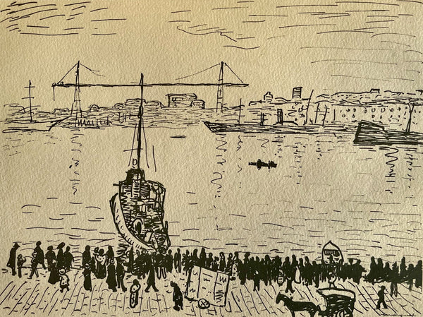 Albert Marquet, Marseille: Le vieux port, Marquet, Limited Edition Lithograph