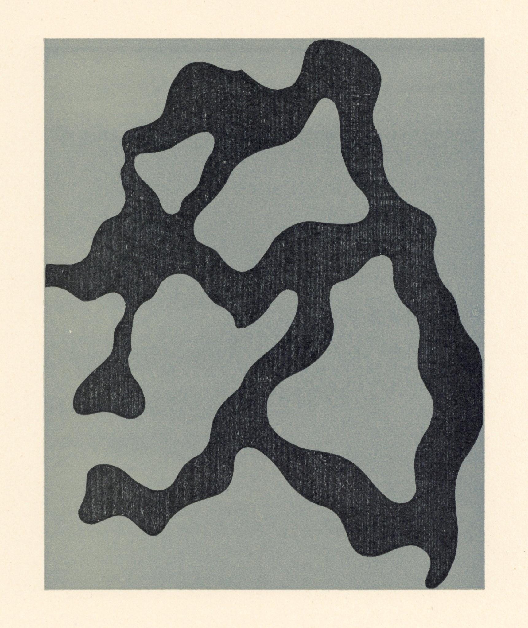 Hans Jean Arp, Composition, XXe siècle, Limited Edition Woodcut
