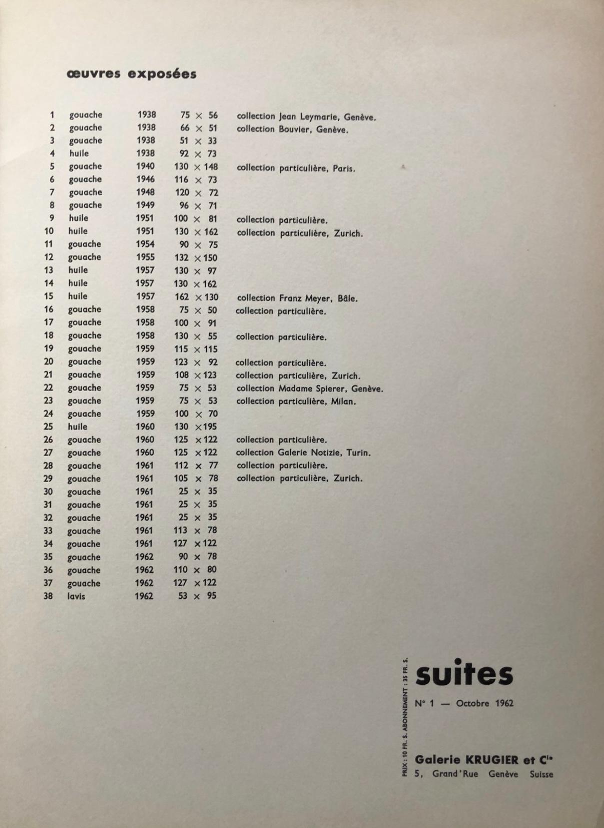 Geer Van Velde, Composition, Suites nº1, Limited Edition Lithograph