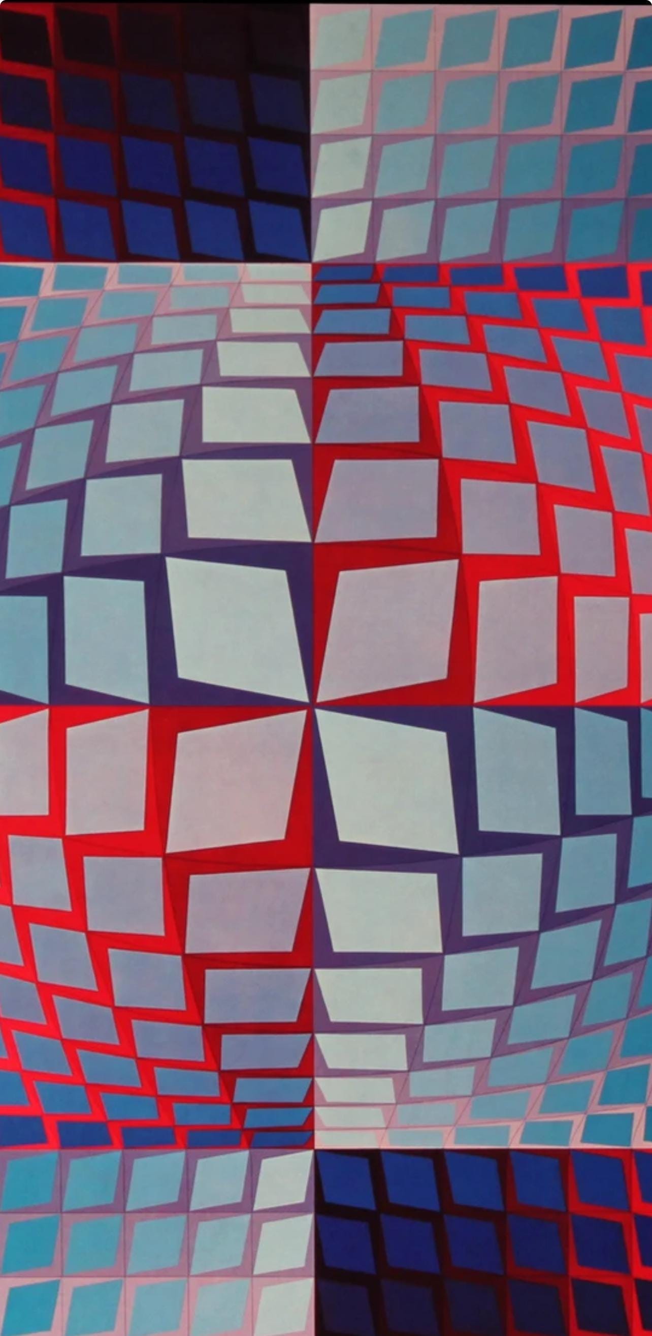 Victor Vasarely, Composition, Progressions I, Limited Edition Héliogravure