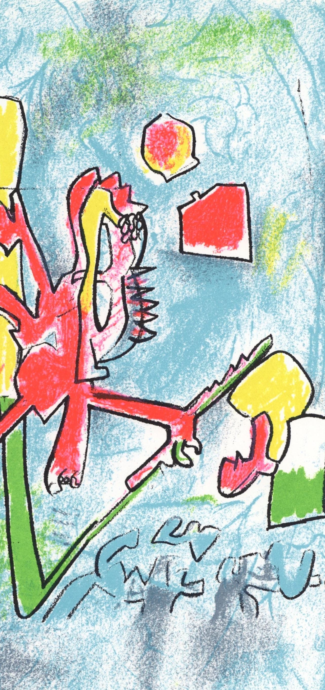 Roberto Matta, Composition, XXe siècle, Limited Edition Lithograph