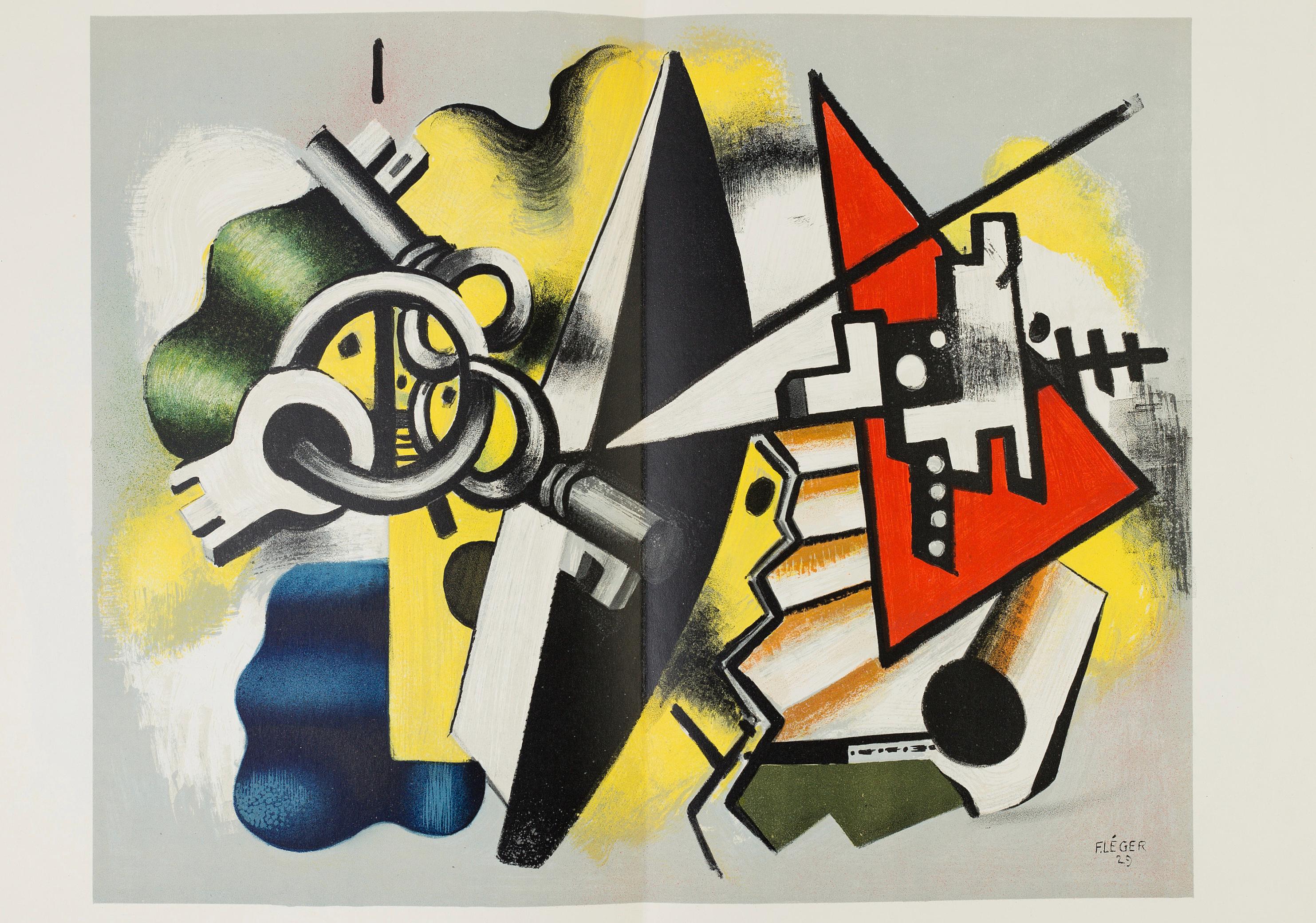 Fernand Léger, Composition, Derrière le miroir, Limited Edition Lithograph