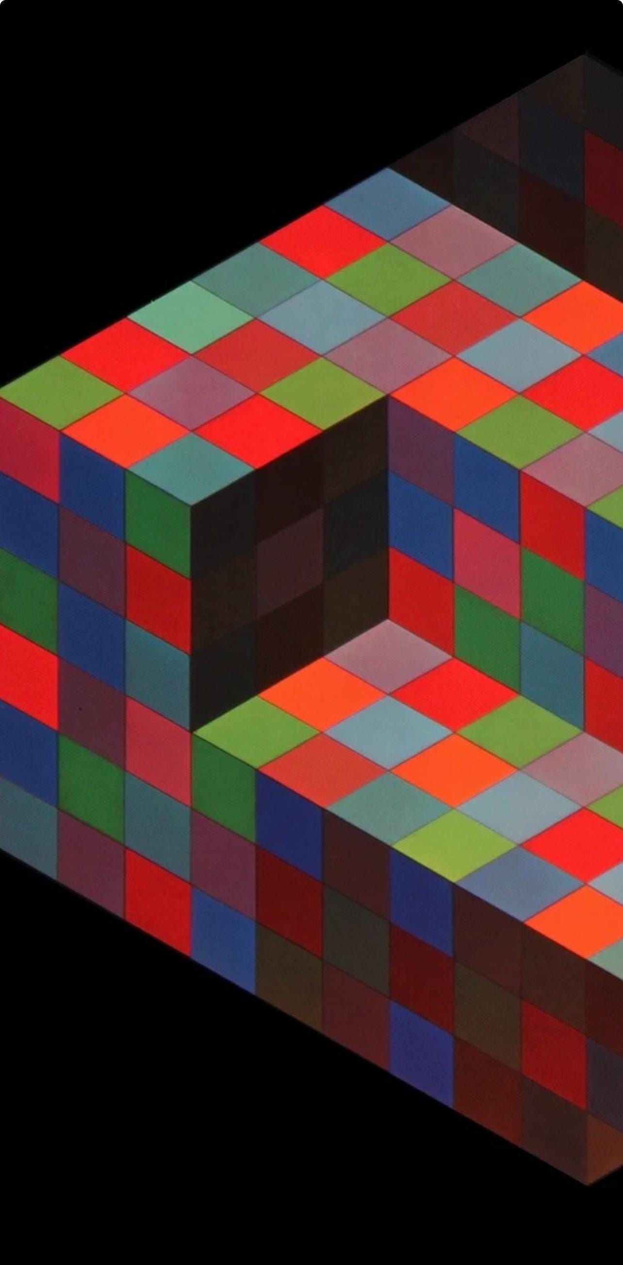 Victor Vasarely, Composition, Hommage à Hexagone, Limited Edition Héliogravure