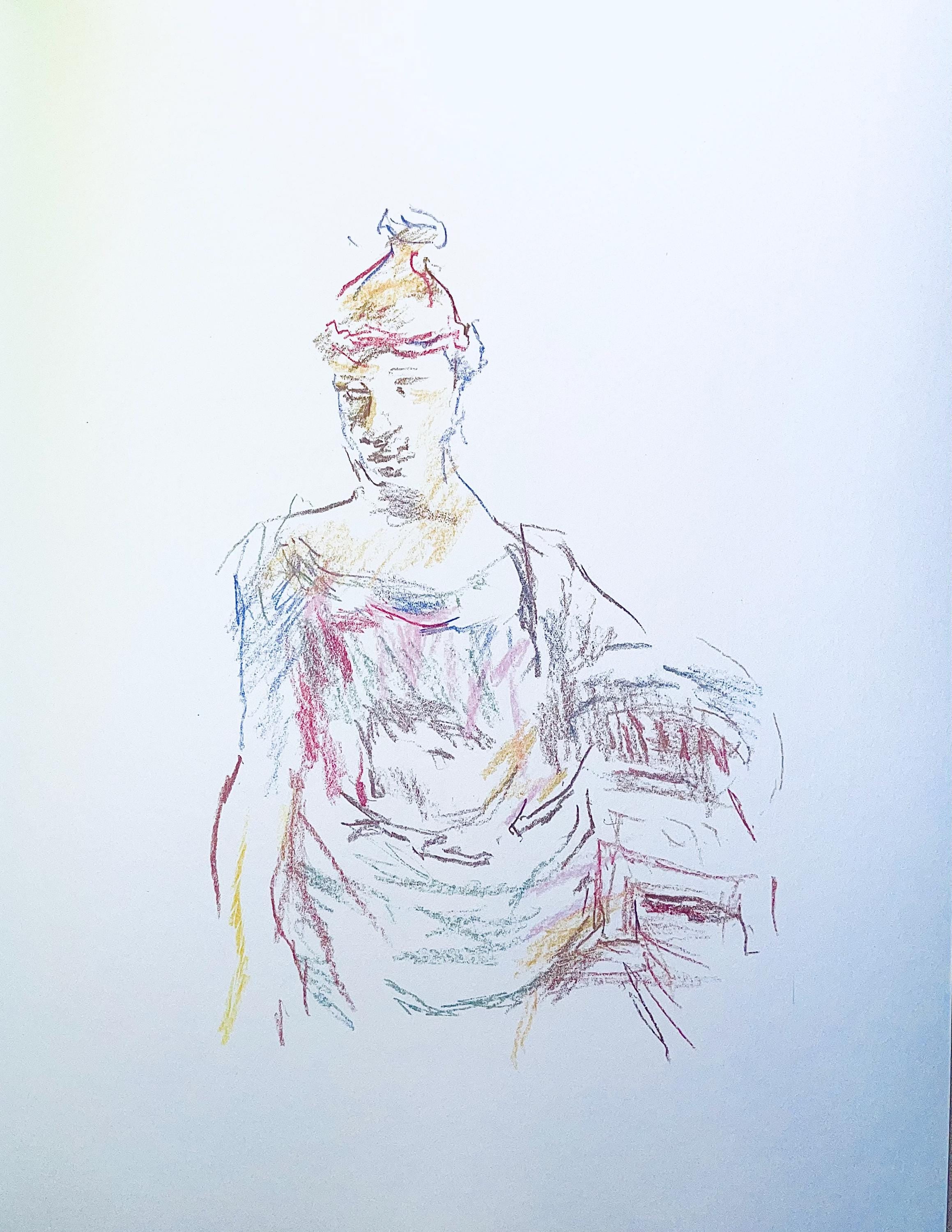 Oskar Kokoschka, Composition, Skizzenbuch der Italienischen Reise 1963, Limited Edition Lithograph