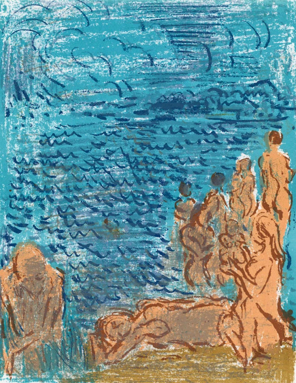 André Cottavoz, Composition, L'Odyssée, Limited Edition Lithograph