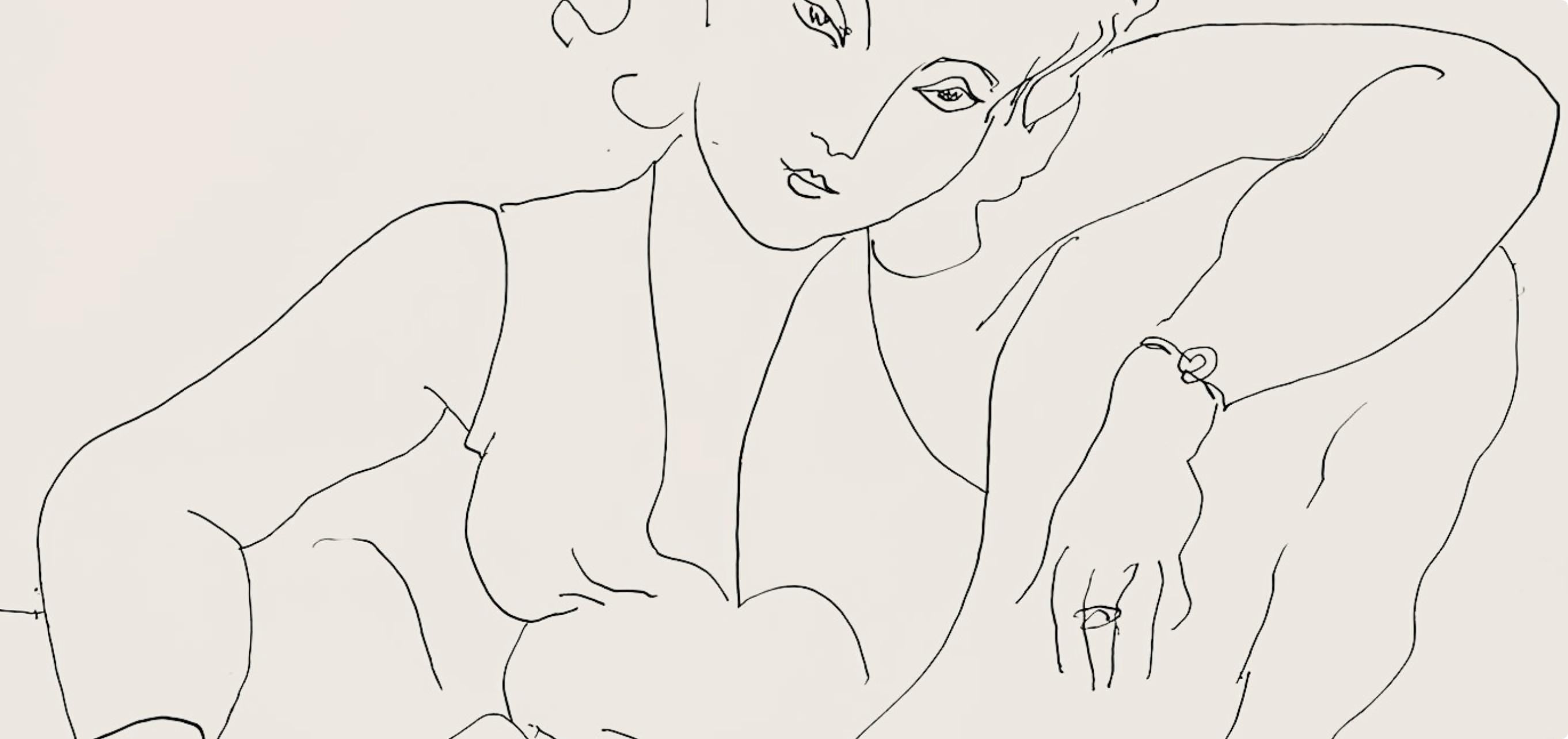 Henri Matisse, Série B, var. 5 (Duthuit 9), Henri Matisse, Dessins, Thèmes et variations, Limited Edition Lithograph