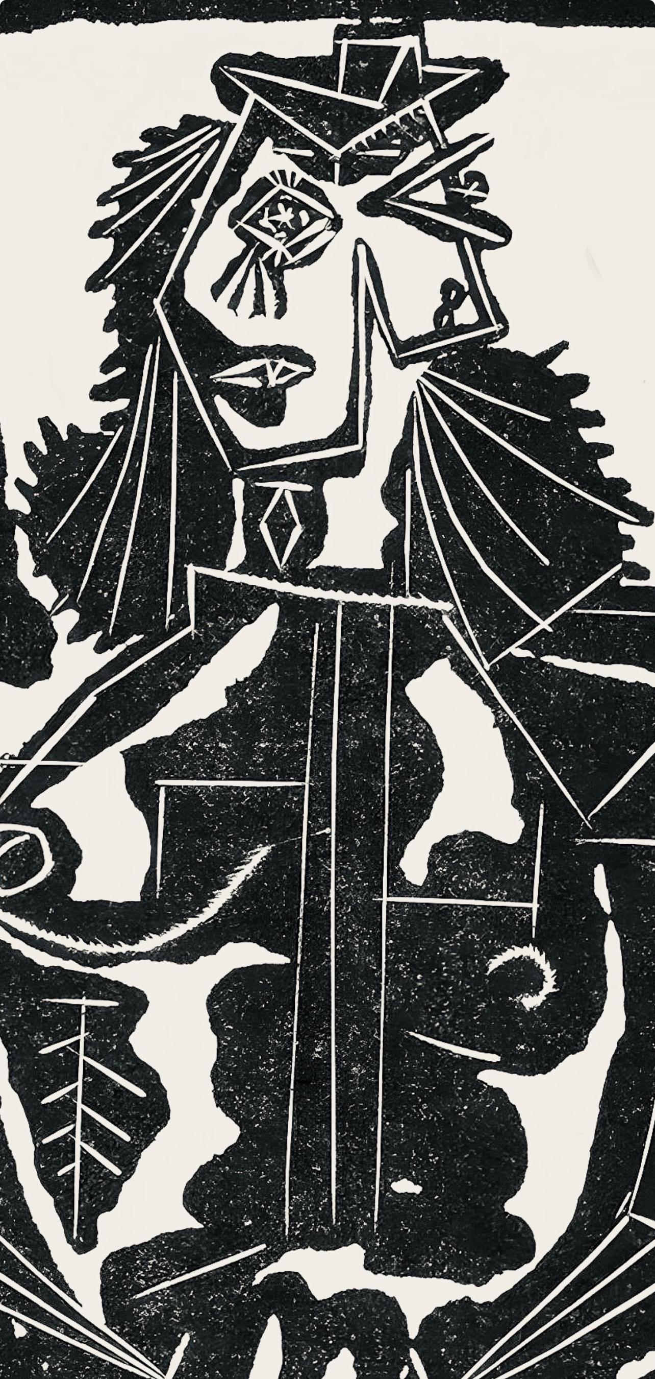 Pablo Picasso, Composition (Cramer 36; Bloch 360; Horodisch A6), Non Vouloir, Limited Edition Zincograph