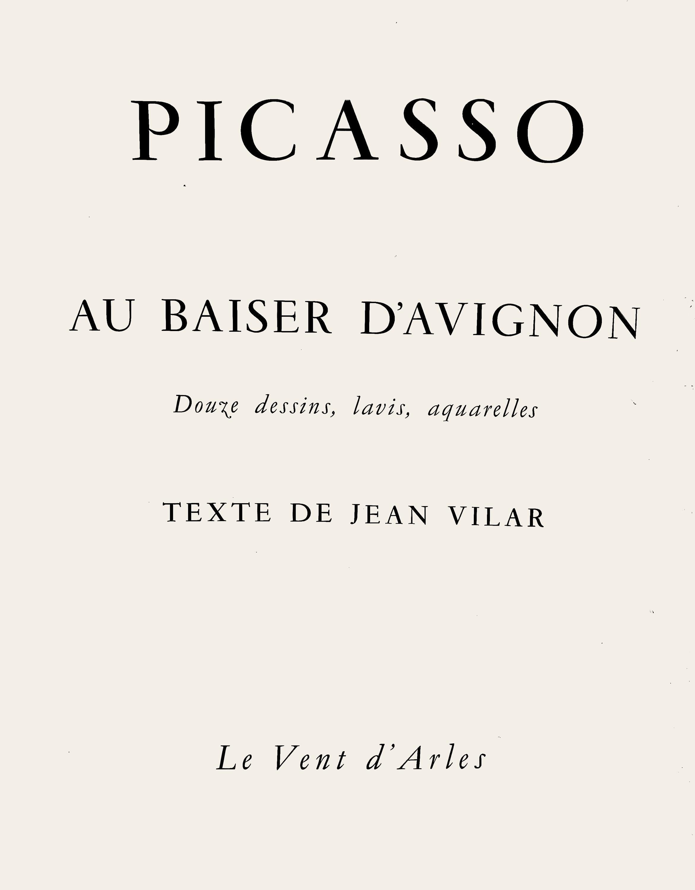 Pablo Picasso, Composition (Orozco 193-204), Au Baiser D'Avignon, Limited Edition Lithograph