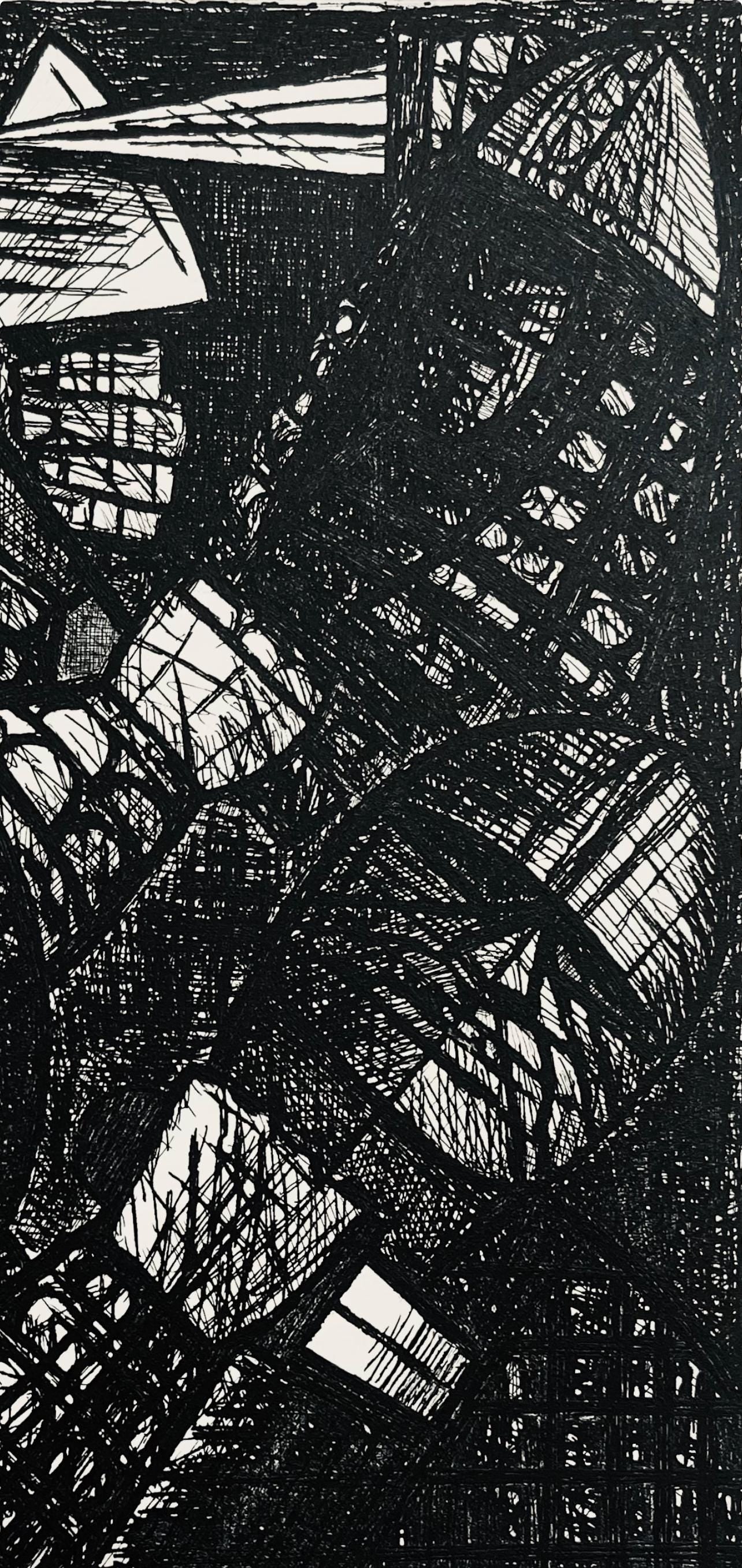 Marcel Gromaire, Le Combat, Scène XXV, Shakespeare, Macbeth, Eaux-fortes de Gromaire, Limited Edition Etching