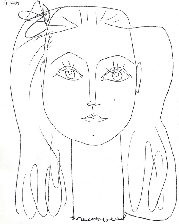 Pablo Picasso, Composition, Picasso Lithographs Since 1945, Cincinnati Art Museum, Limited Edition Lithograph