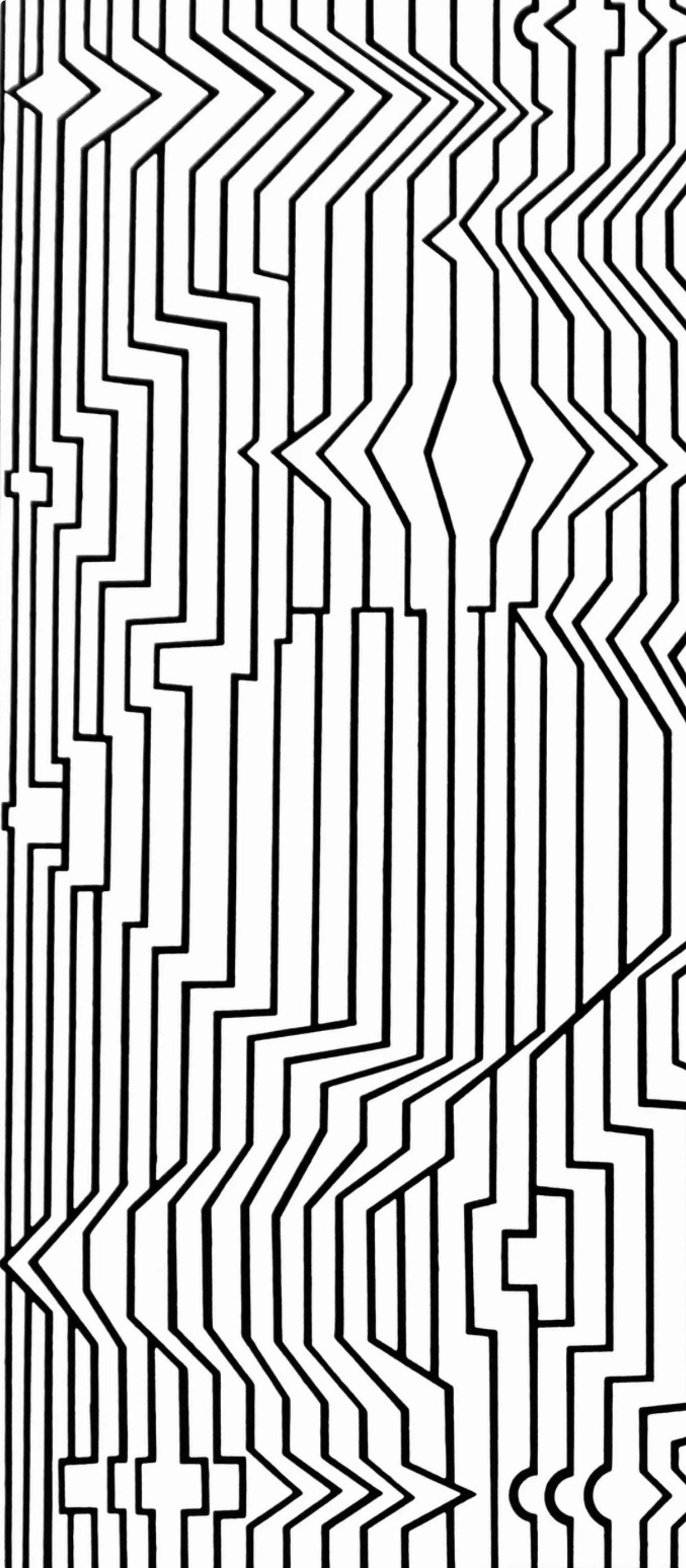 Victor Vasarely, Composition, Ondulatoires, Limited Edition Héliogravure