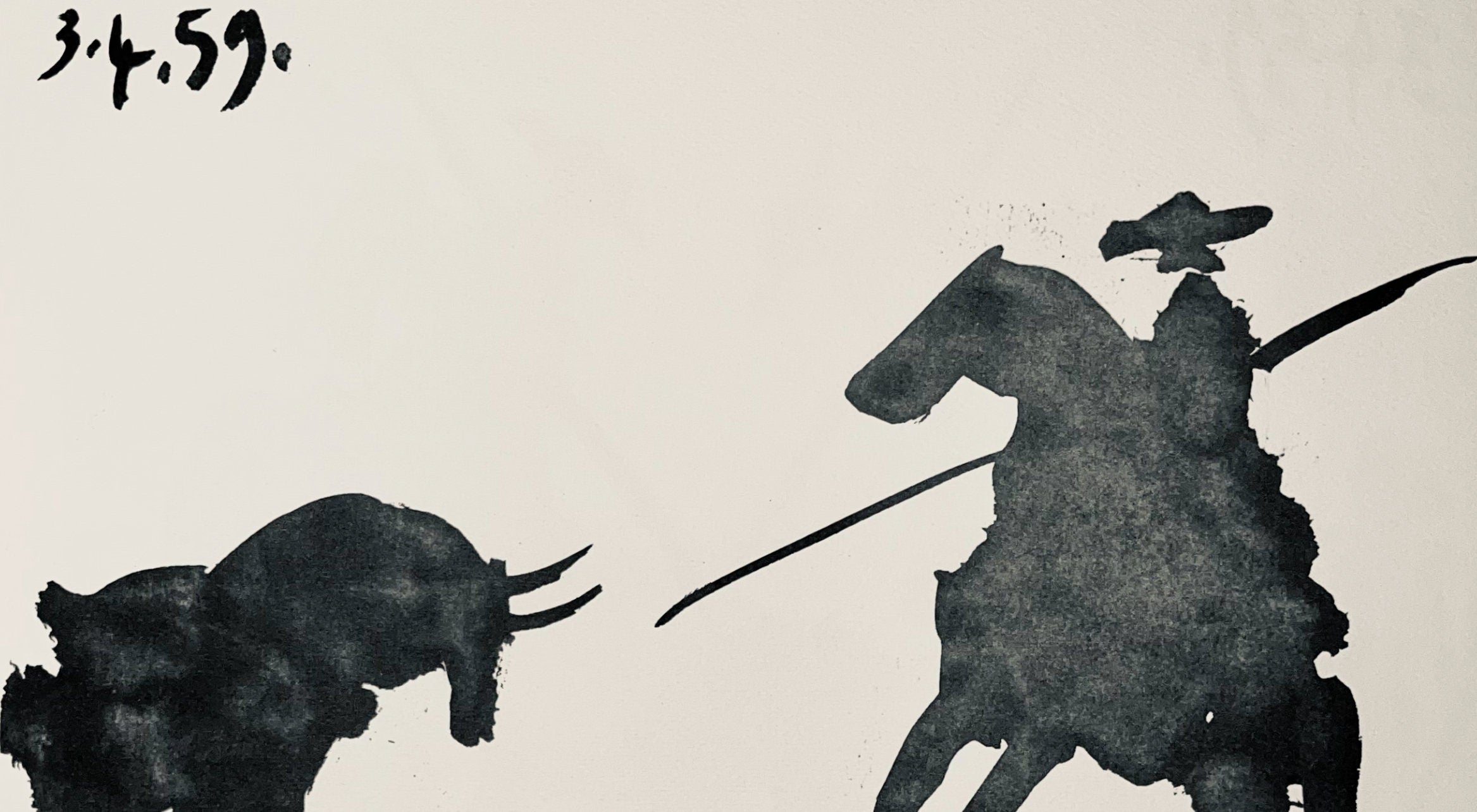 Pablo Picasso, Composition (Bloch 1276; Czwiklitzer 23), Toros y Toreros, Limited Edition Lithograph