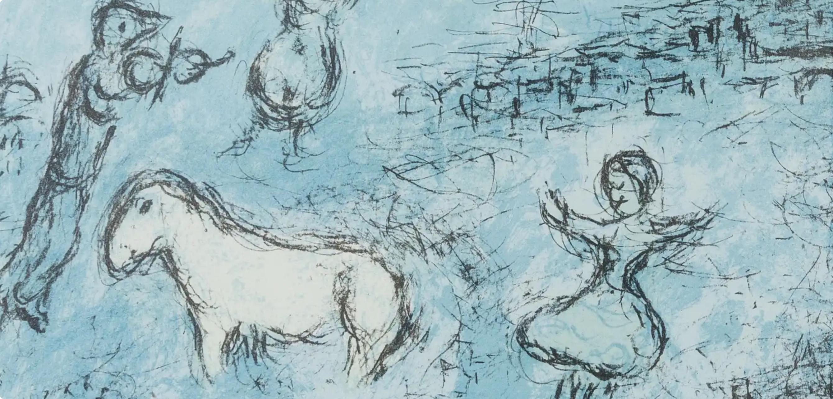 Marc Chagall, Composition (Cramer 111; Mourlot 992), Derrière le miroir, Limited Edition Lithograph