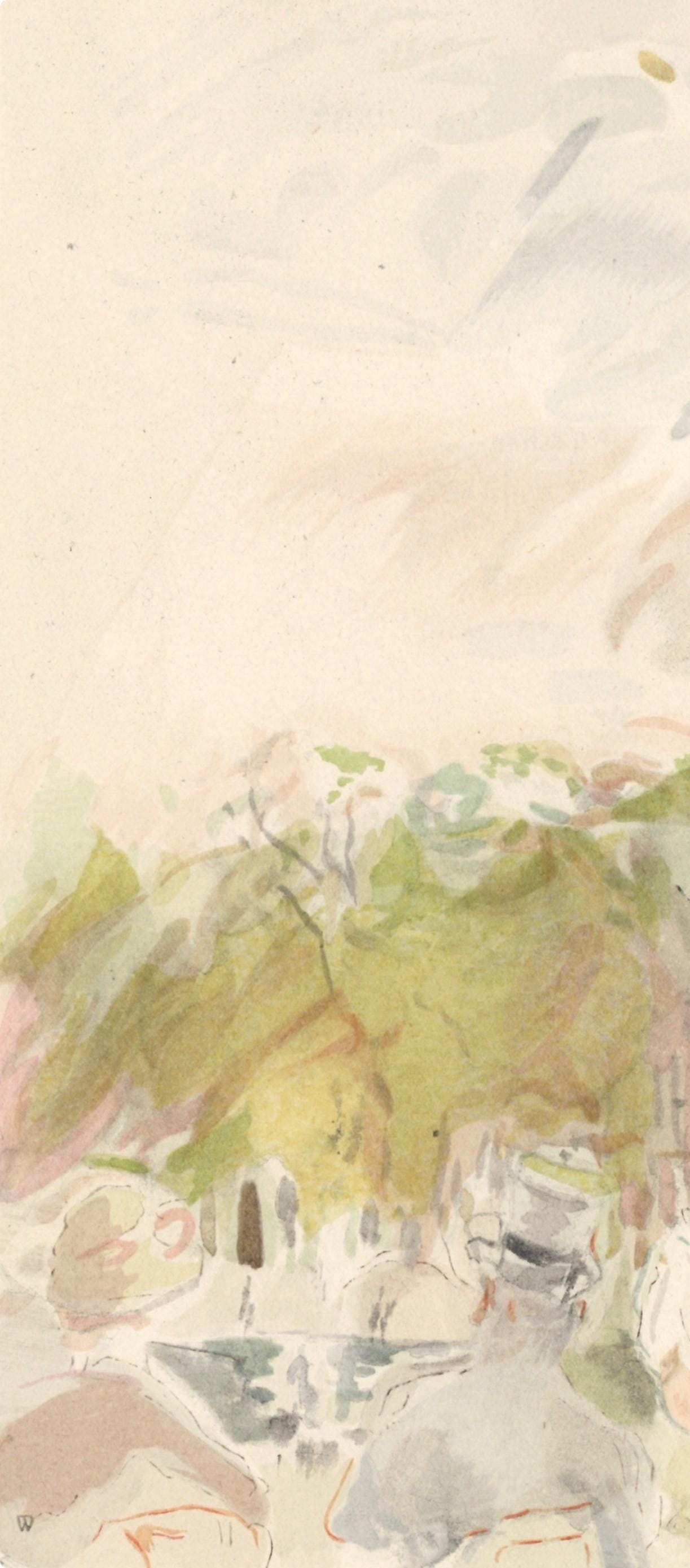 Berthe Morisot, Les Tuileries, Berthe Morisot Seize Aquarelles, Limited Edition Lithograph