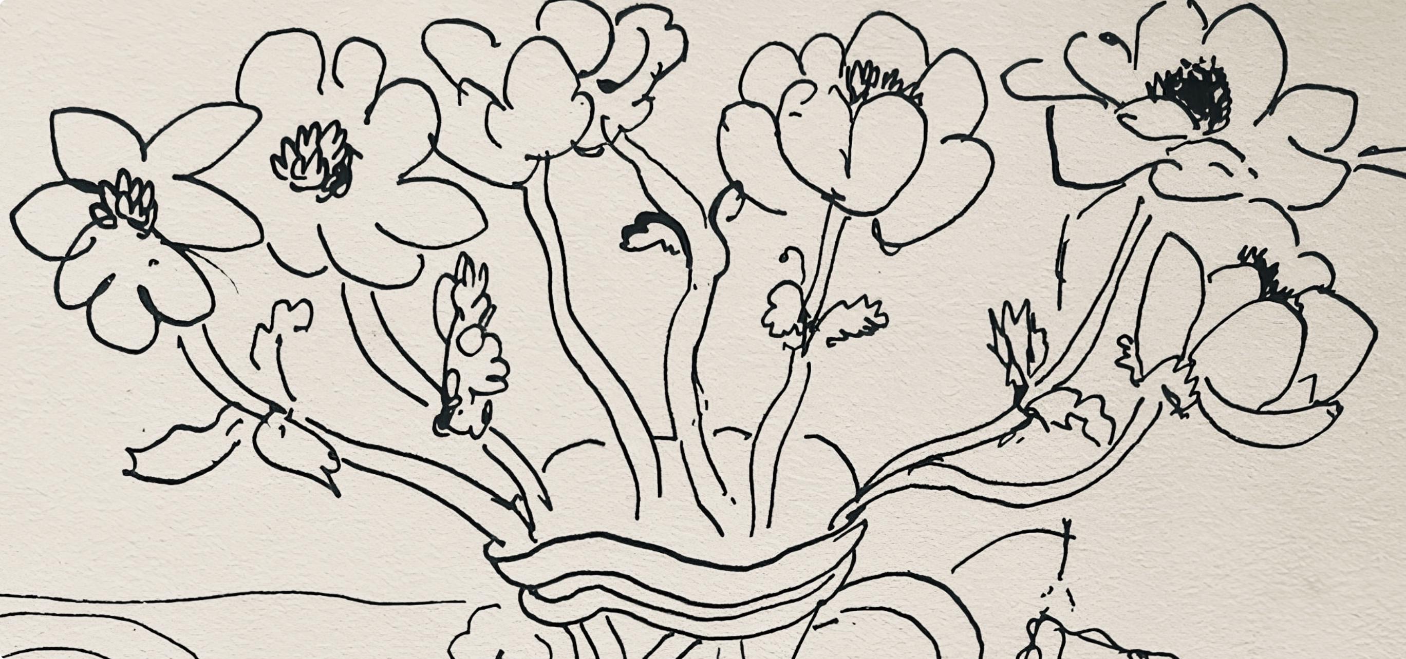 Henri Matisse, Composition, Dessins de Matisse, Hommage nº2, Limited Edition Lithograph