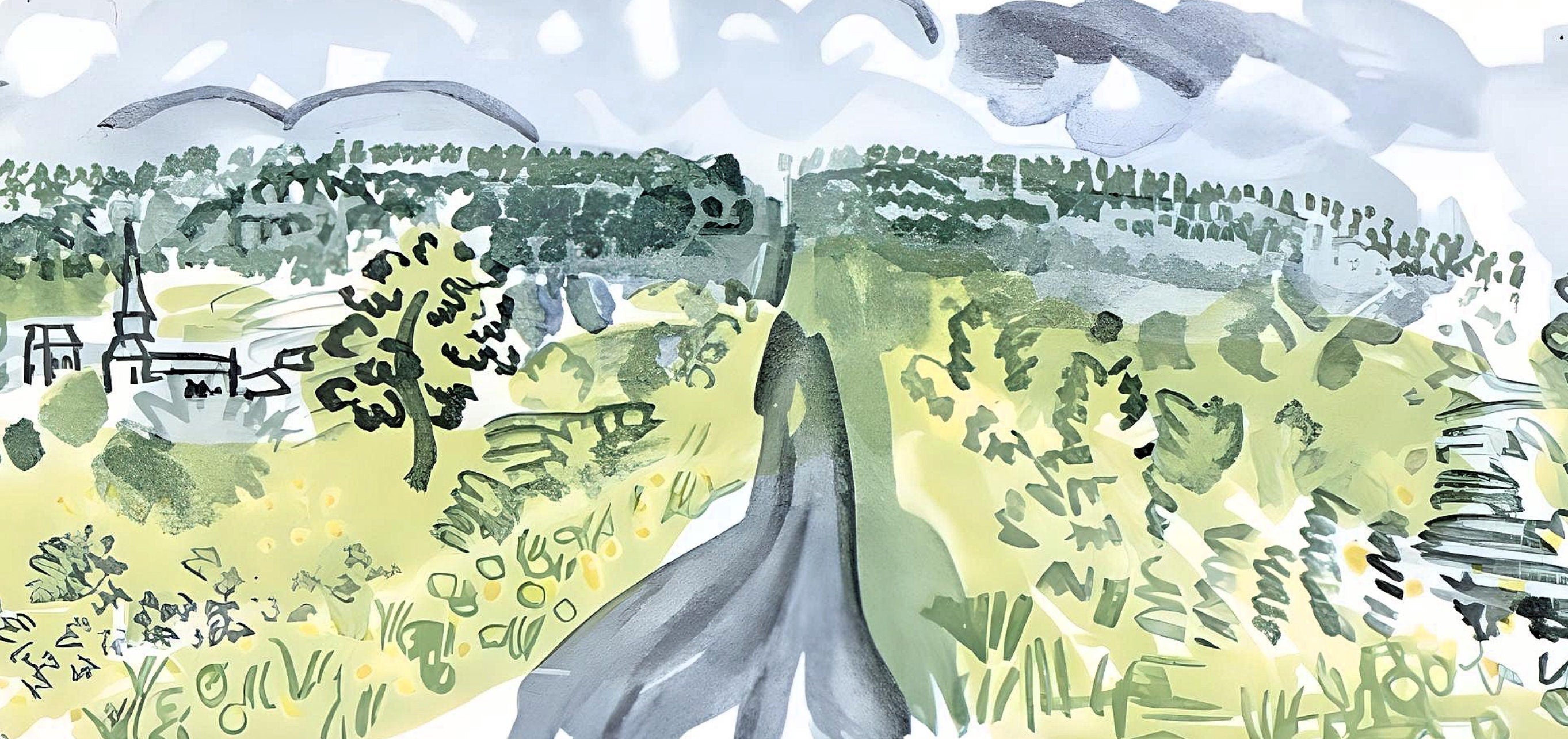 Raoul Dufy, Village de France, Vacances forcées