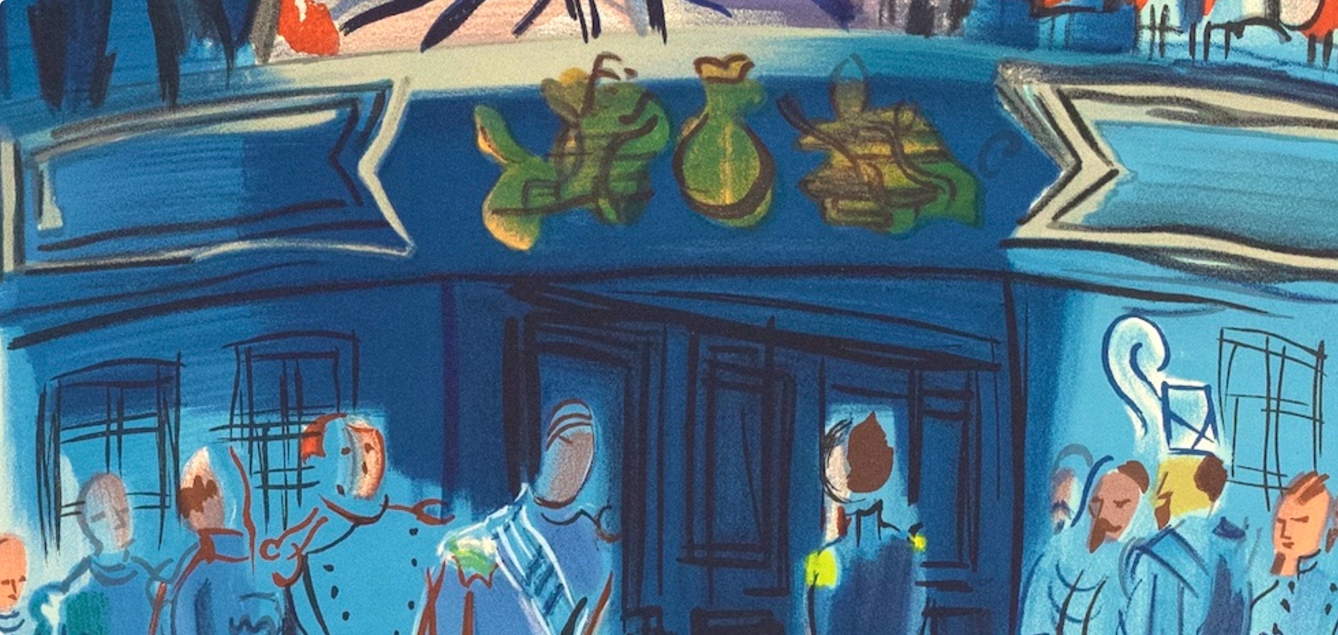 Raoul Dufy, Réception d'un amiral anglais sur un bateau francais, Raoul Dufy, Collection Pierre Lévy, Limited Edition Lithograph