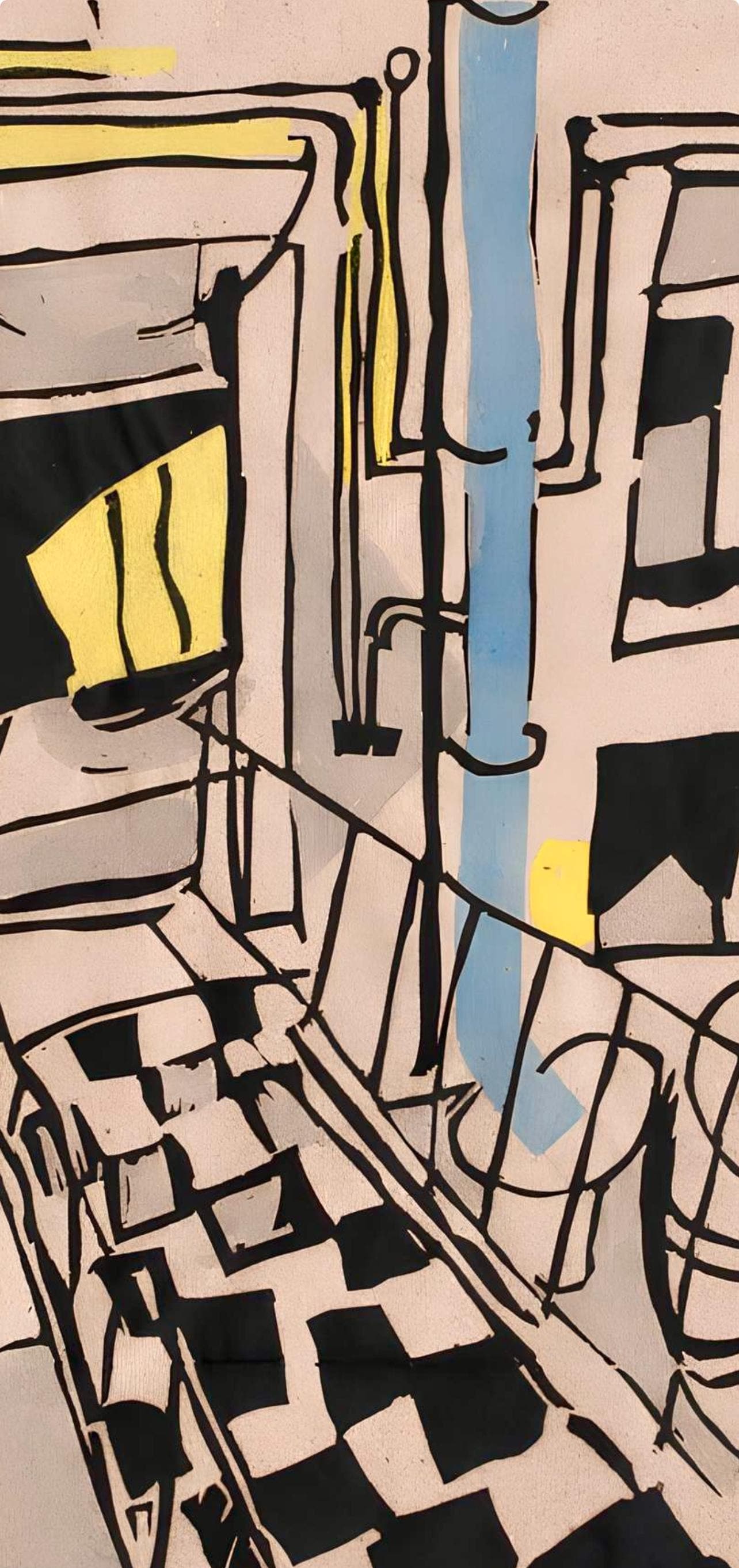 Jean Pougny, Composition, Pougny, dix linogravures originales, 1914-1920, Limited Edition Linocut