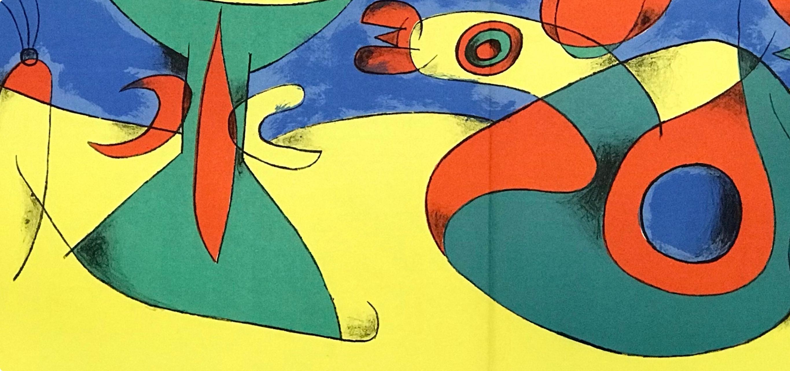 Joan Miró, Composition (Cramer 34; Mourlot 227), Derrière le miroir, Limited Edition Lithograph