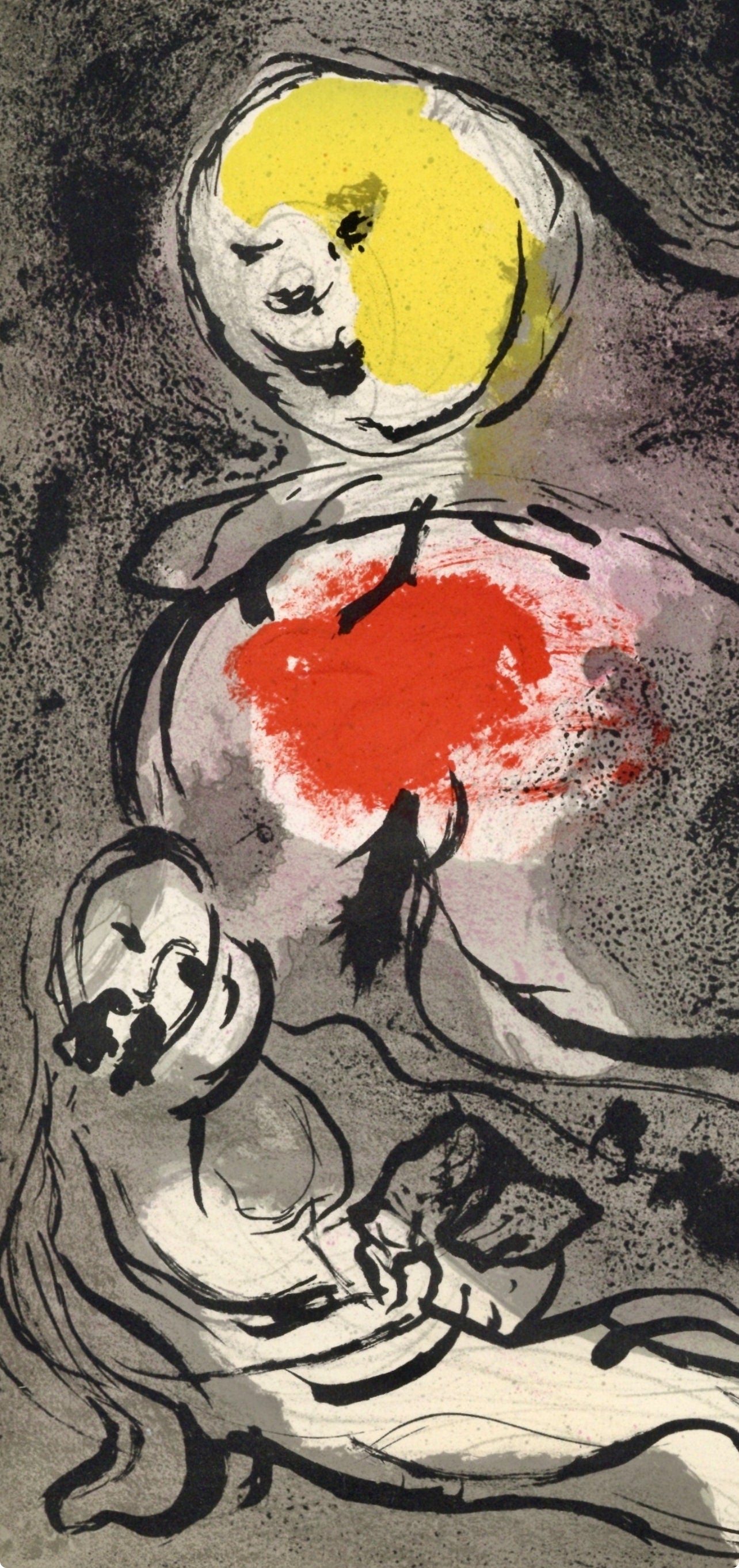 Marc Chagall, Daniel (Mourlot 117-46; Cramer 25), Drawings from the Bible by Marc Chagall, Verve: Revue, Limited Edition Lithograph